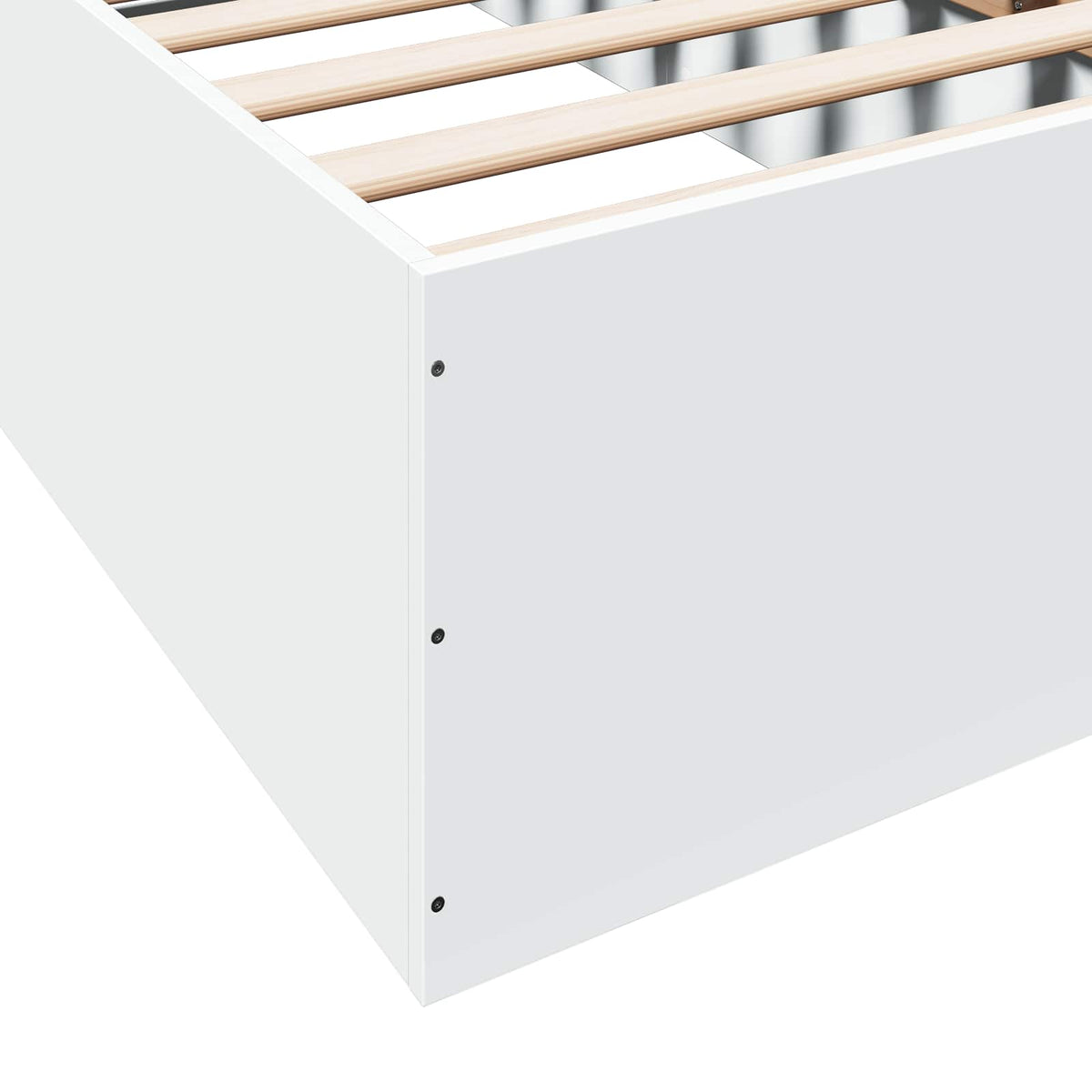 Okvir kreveta za pod Bijela 80 x 200 cm Konstruirano drvo