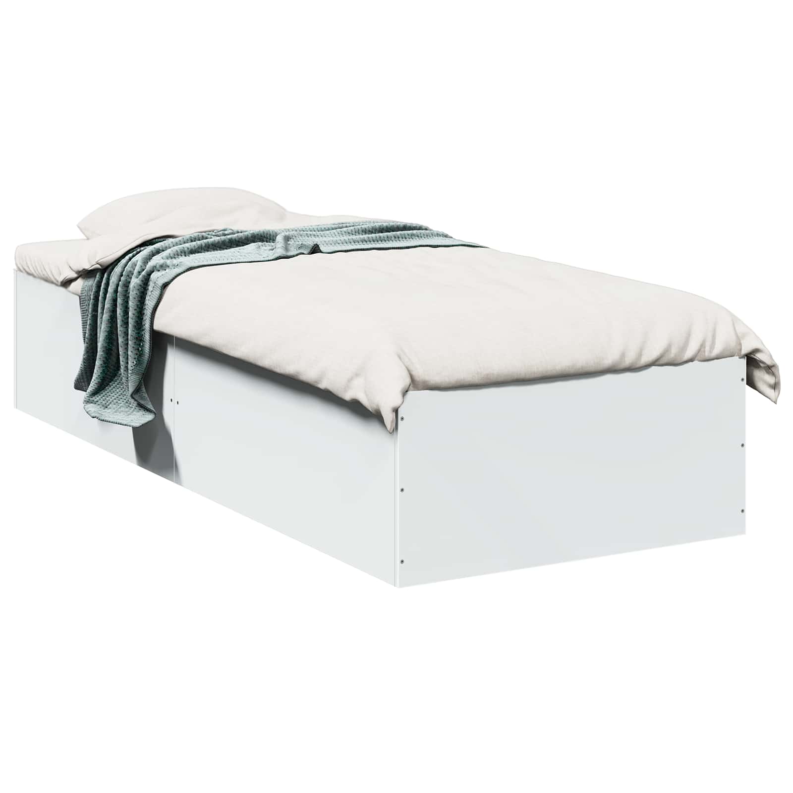 Okvir kreveta za pod Bijela 80 x 200 cm Konstruirano drvo