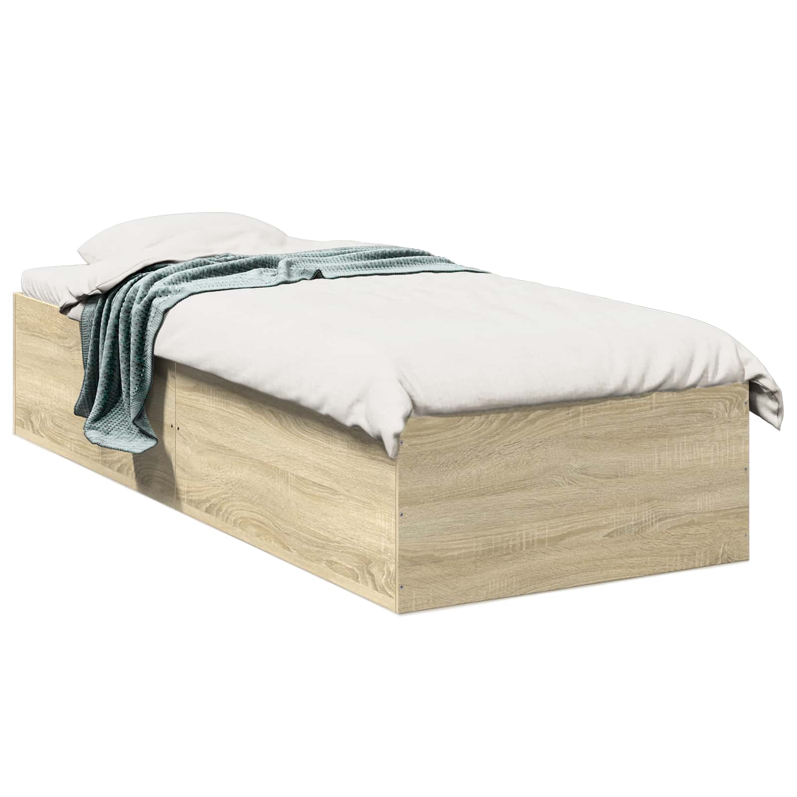 Okvir kreveta za pod Hrast sonoma 80 x 200 cm Konstruirano drvo