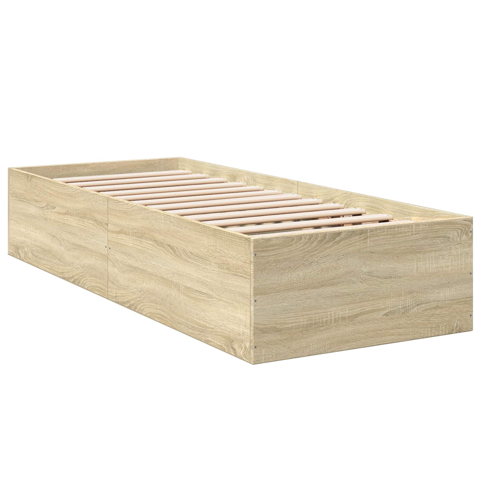 Okvir kreveta za pod Hrast sonoma 80 x 200 cm Konstruirano drvo