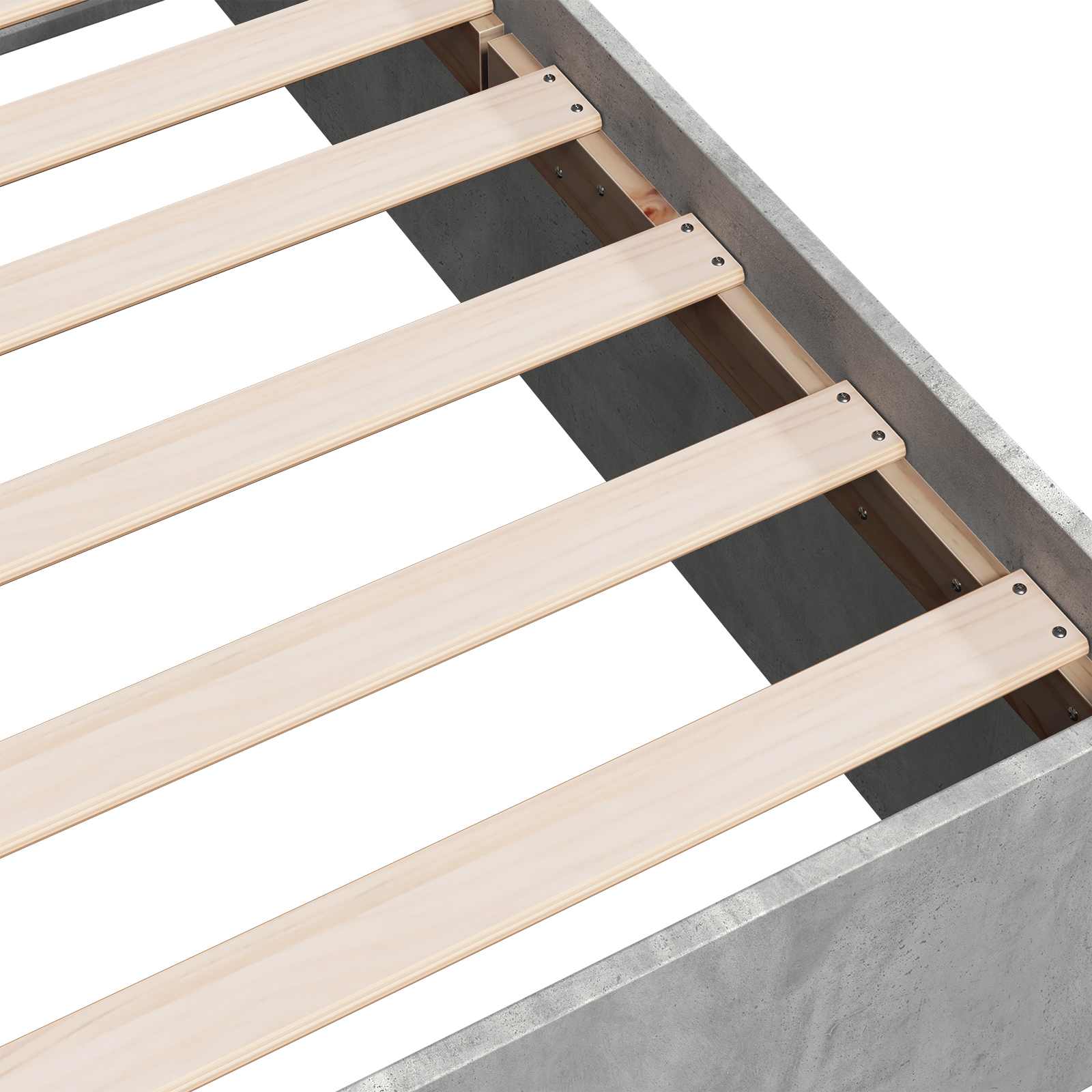 Okvir kreveta za pod Betonska siva 80 x 200 cm