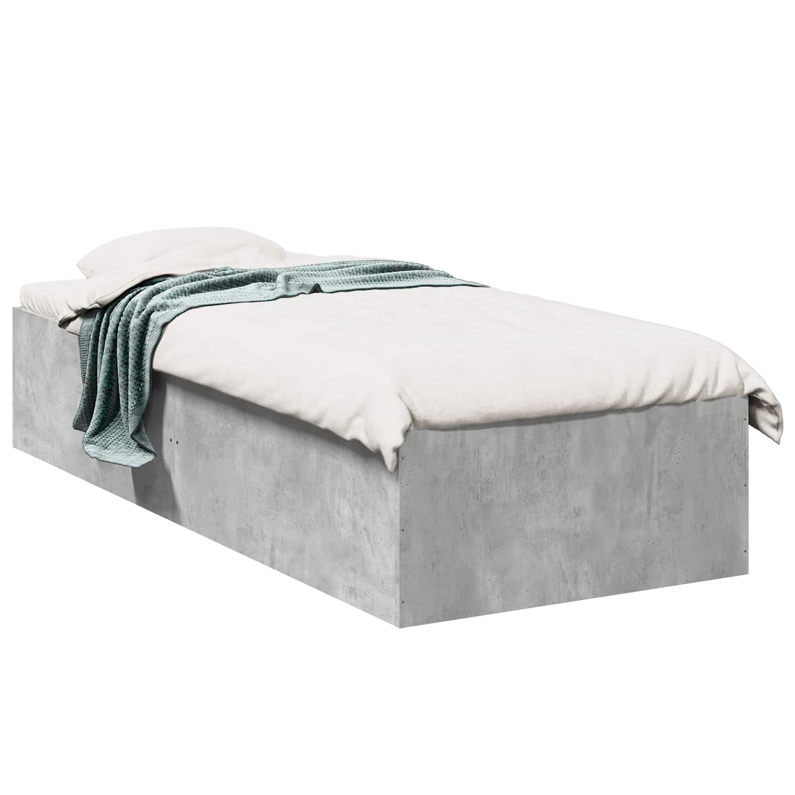 Okvir kreveta za pod Betonska siva 80 x 200 cm