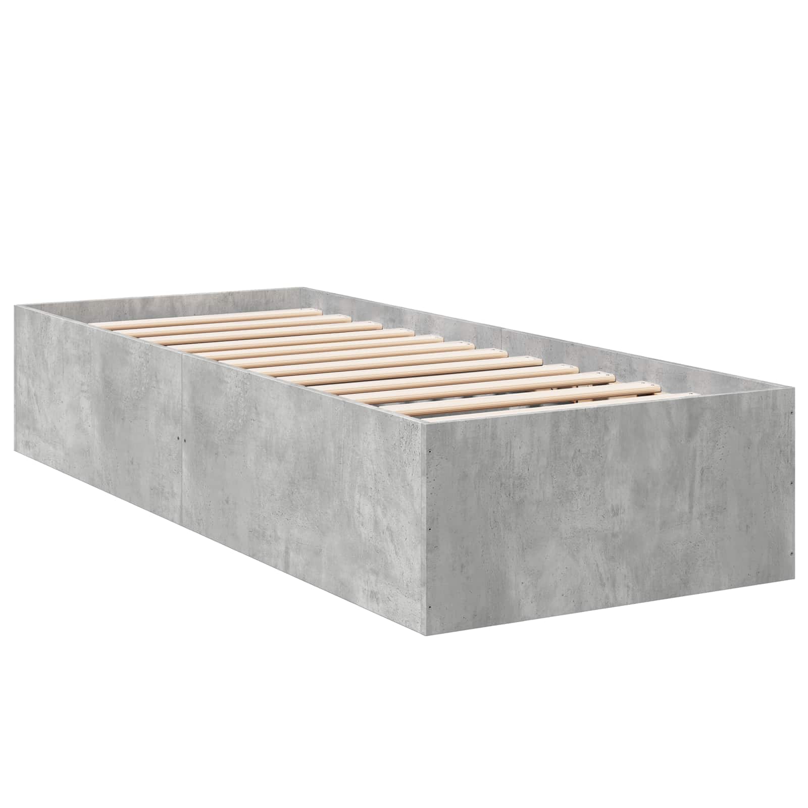 Okvir kreveta za pod Betonska siva 80 x 200 cm
