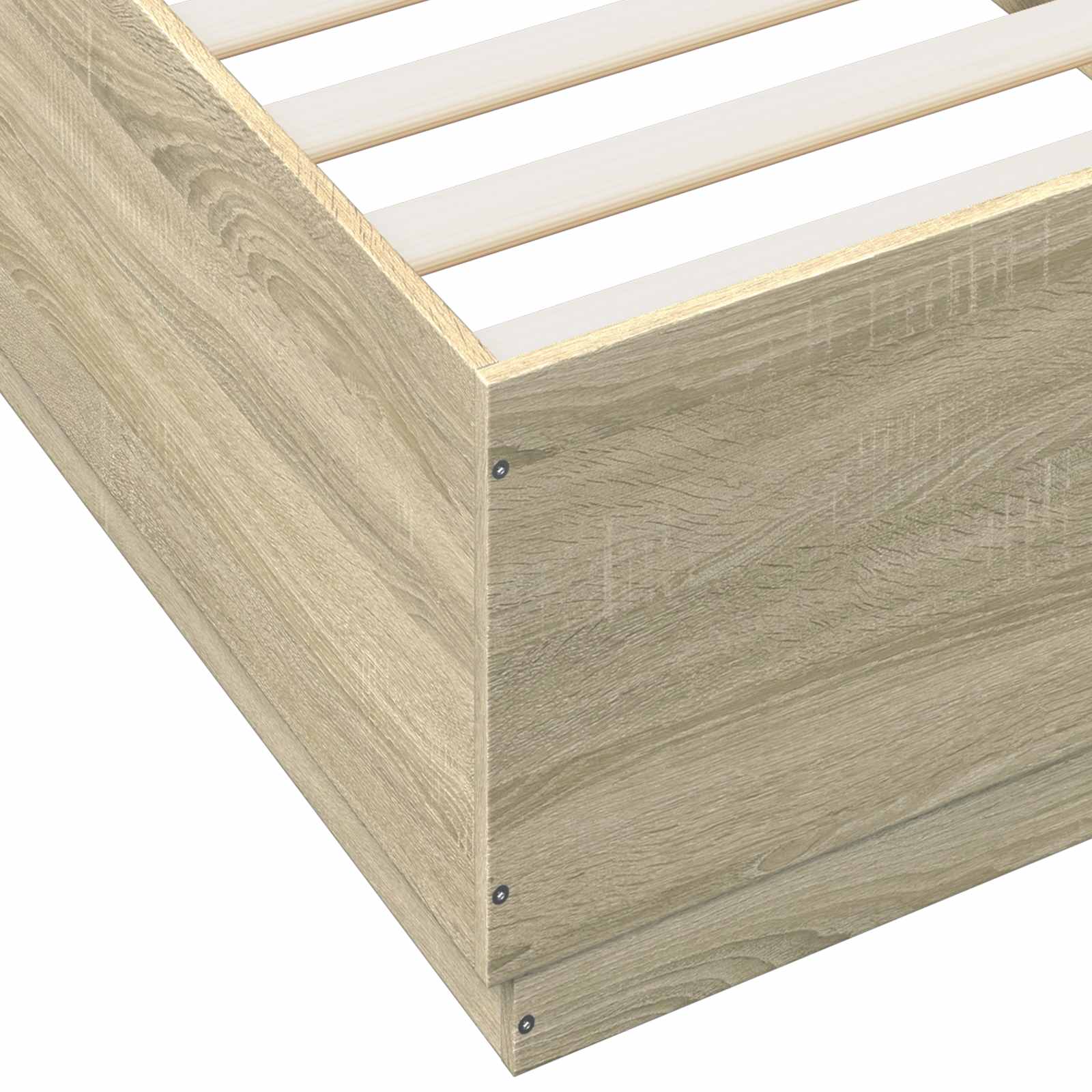 Krevetna konstrukcija s LED svjetlom Hrast sonoma 80 x 200 cm