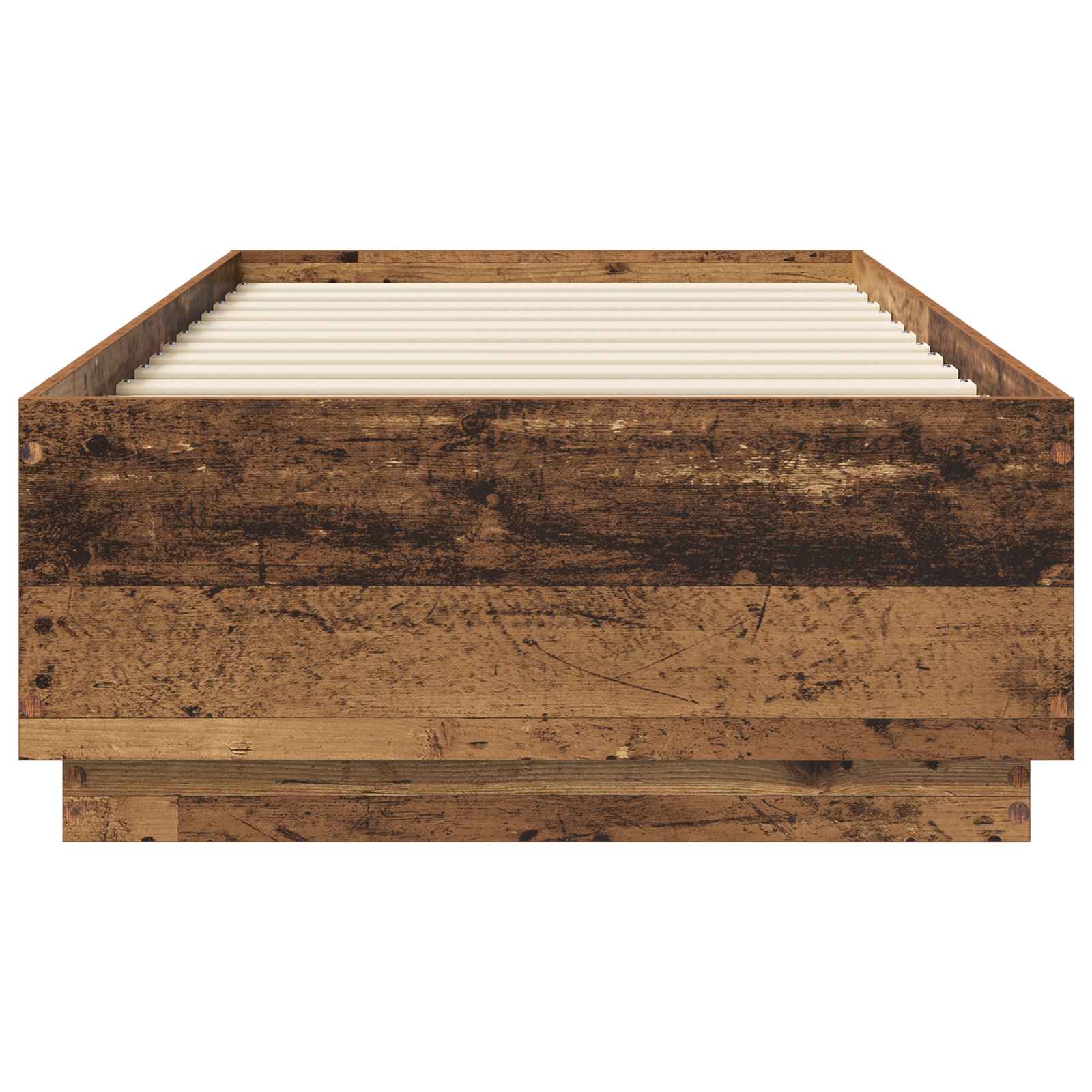 Krevetna konstrukcija s LED svjetlom Staro drvo 80 x 200 cm