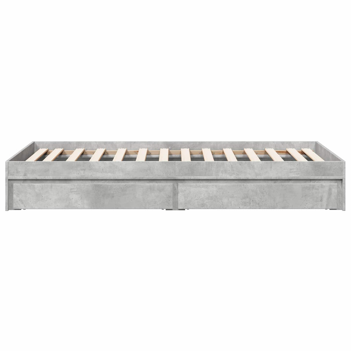 Okvir kreveta s pohranom s ladicama Betonska siva 80 x 200 cm