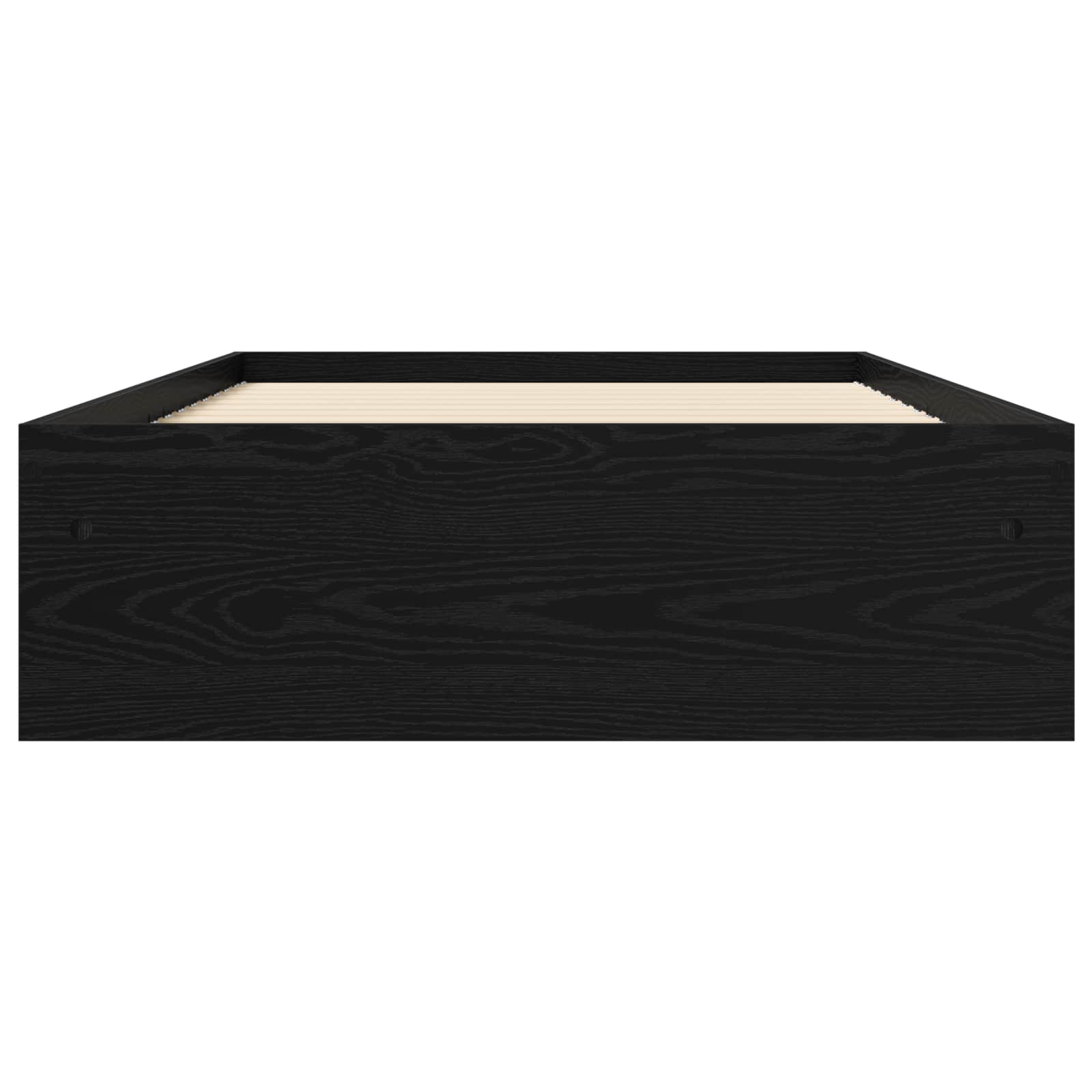 Okvir kreveta s pohranom s ladicama Crni hrast 80 x 200 cm