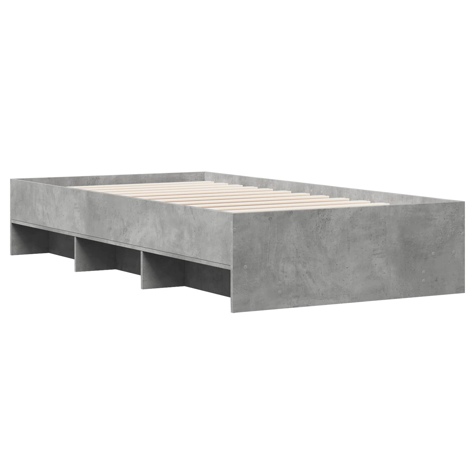 Krevetna konstrukcija s policom Betonska siva 80 x 200 cm