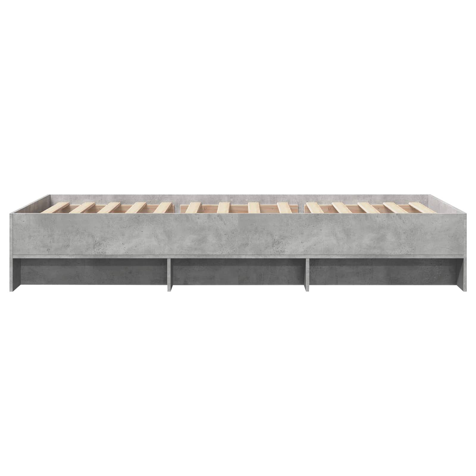 Krevetna konstrukcija s policom Betonska siva 80 x 200 cm