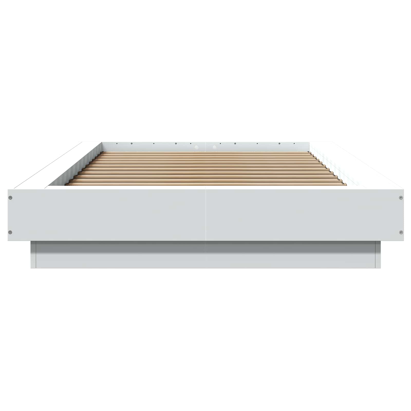 Okvir kreveta za pod Bijela 80 x 210 cm Konstruirano drvo
