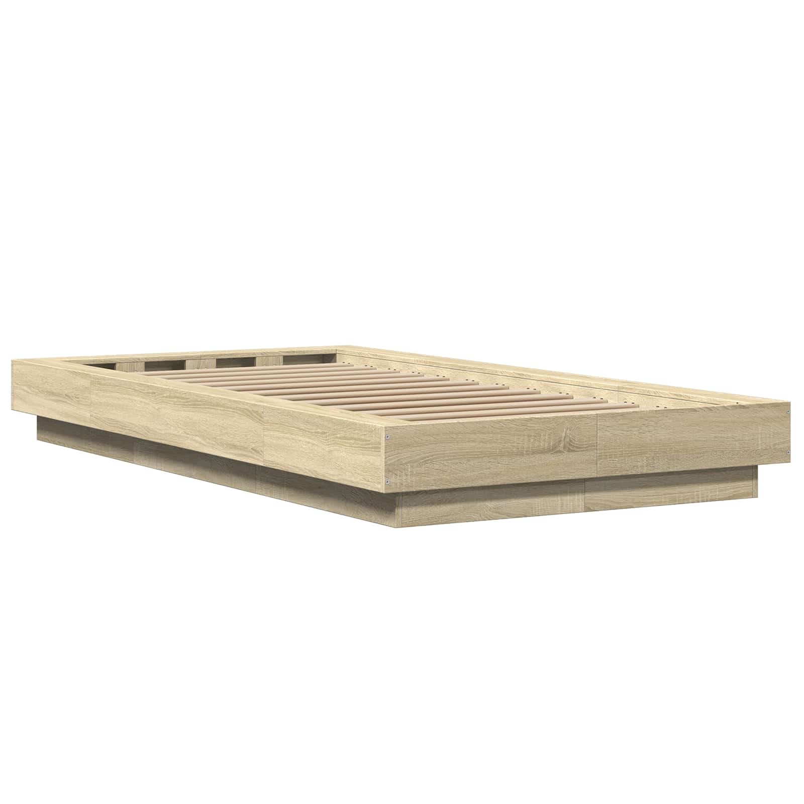 Okvir kreveta za pod Hrast sonoma 80 x 210 cm Konstruirano drvo
