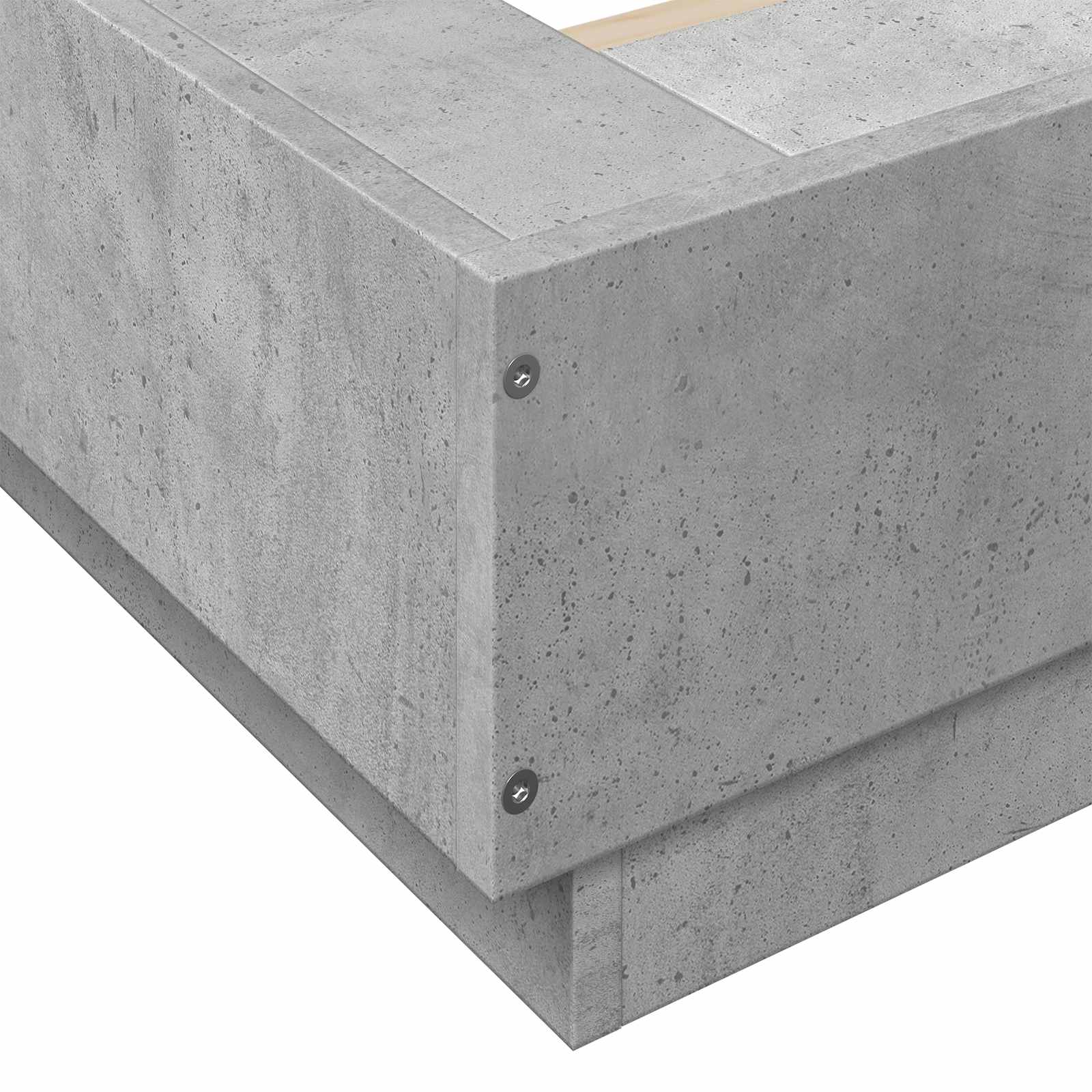 Okvir kreveta za pod Betonska siva 80 x 210 cm