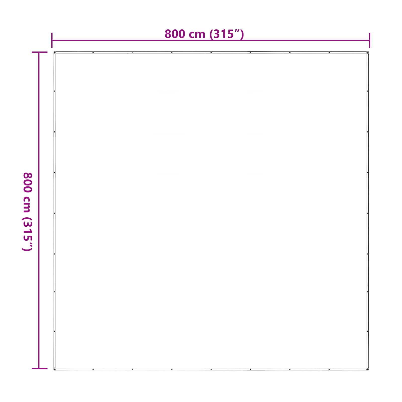 Pokrov za biljke *Transparent*an 8 x 8 m PE
