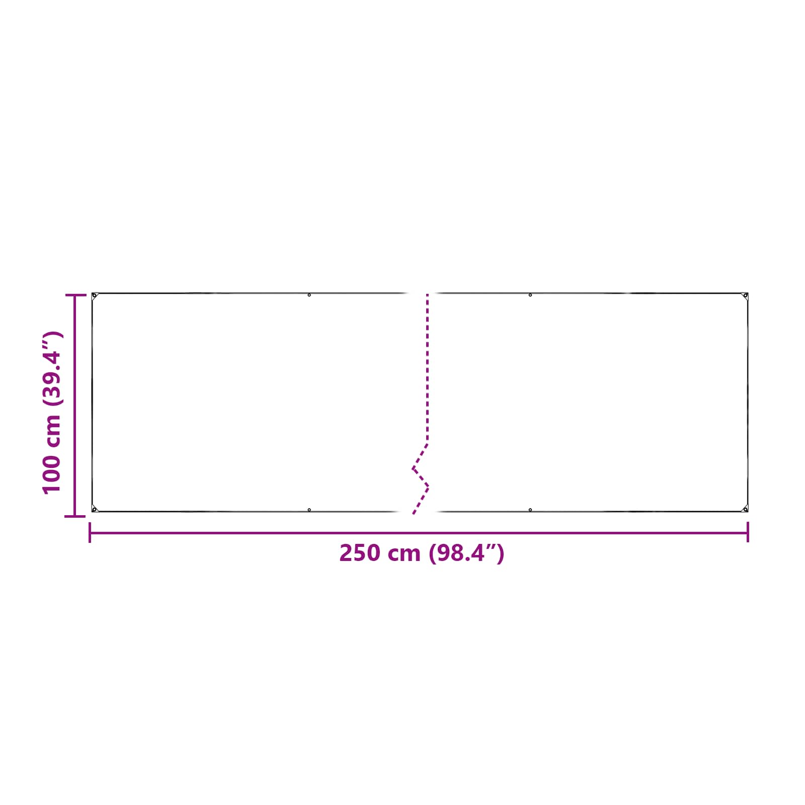 Pokrov za biljke *Transparent*an 2,5 x 1 m PE