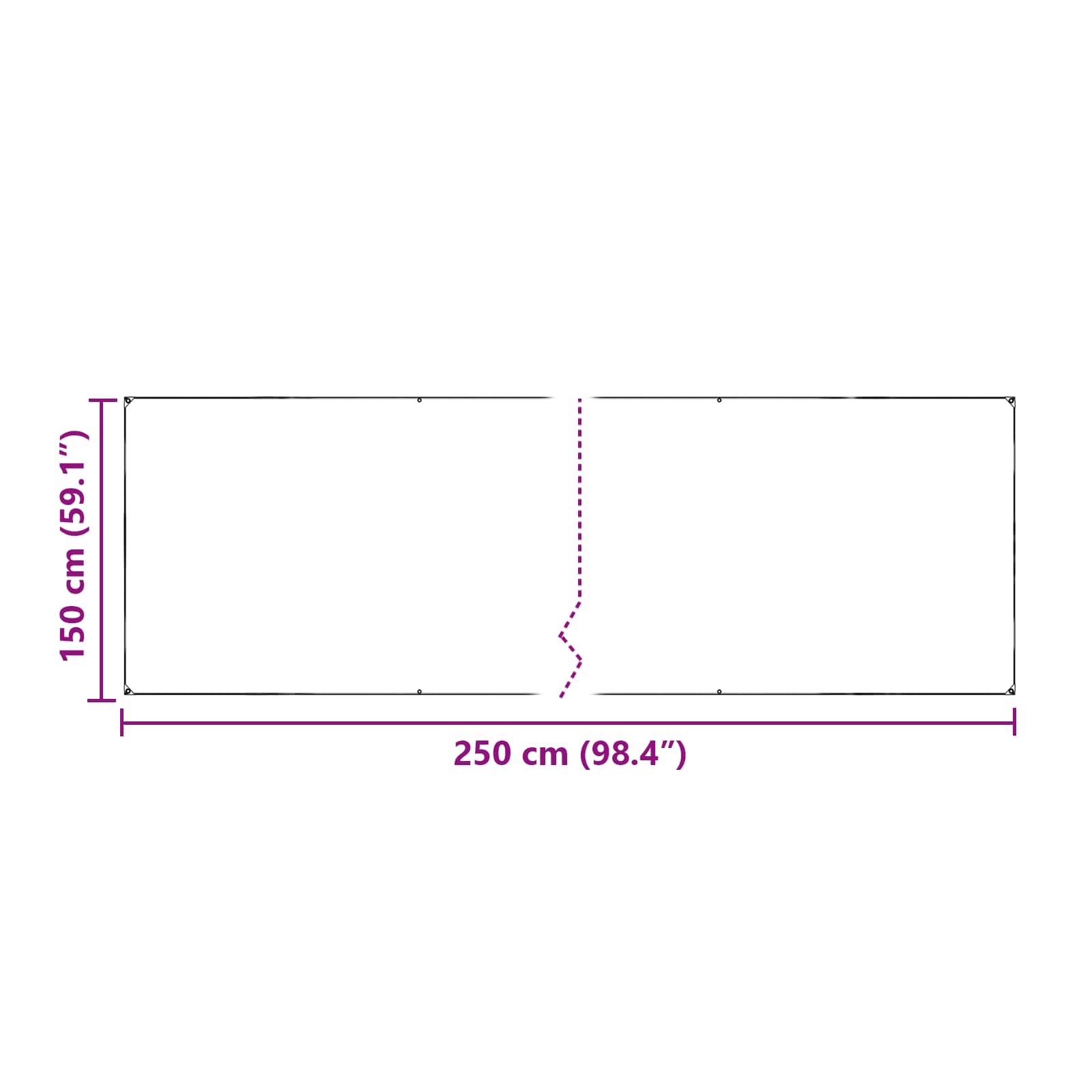 Pokrov za biljke *Transparent*an 2,5 x 1,5 m PE