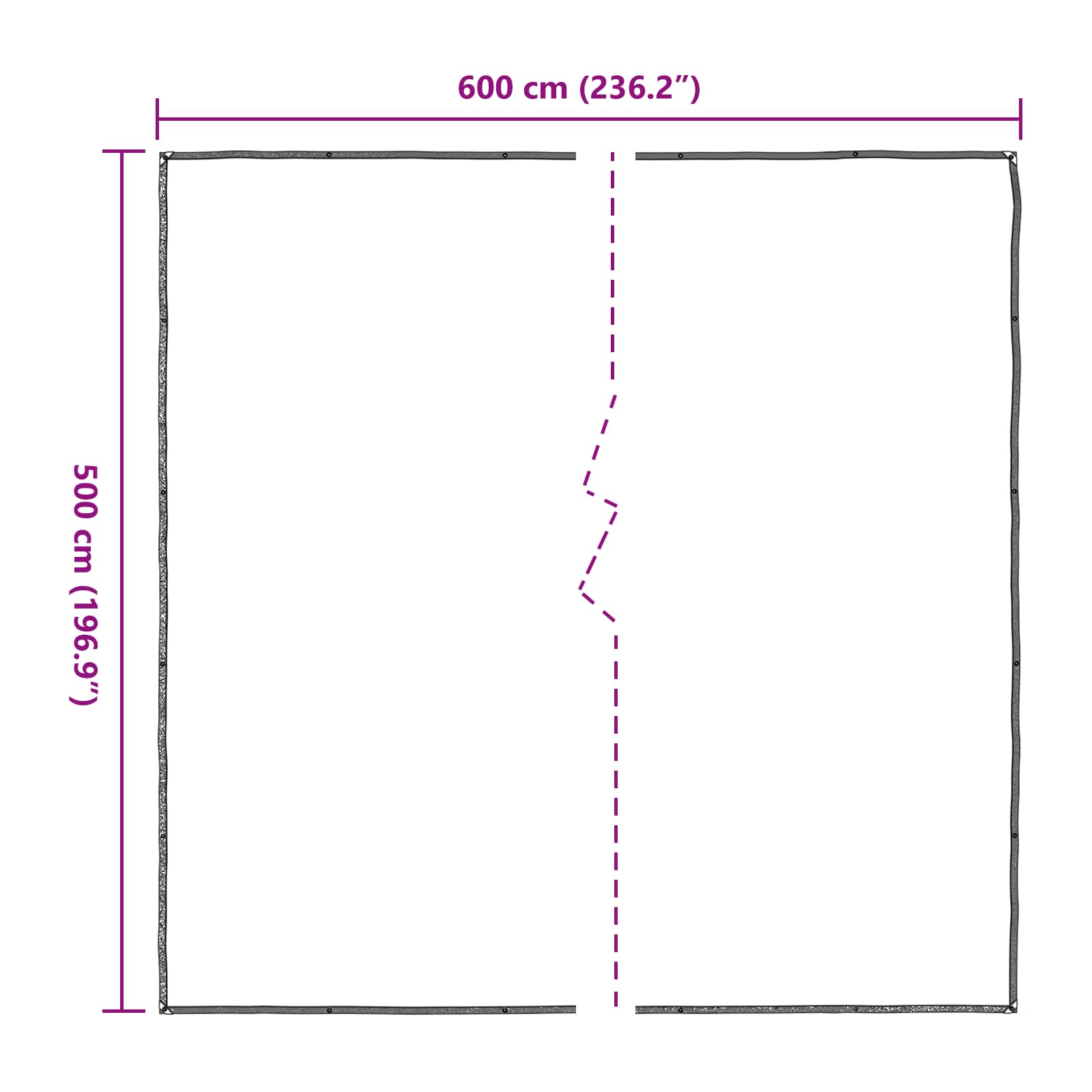 Pokrov za biljke *Transparent*an 5 x 6 m PE