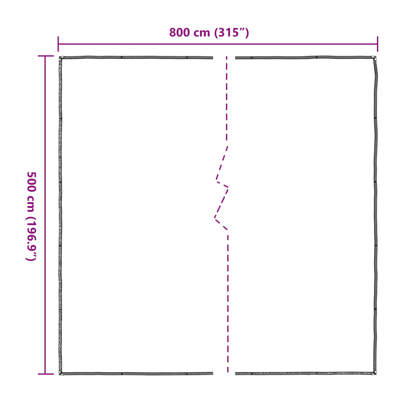 Pokrov za biljke *Transparent*an 5 x 8 m PE