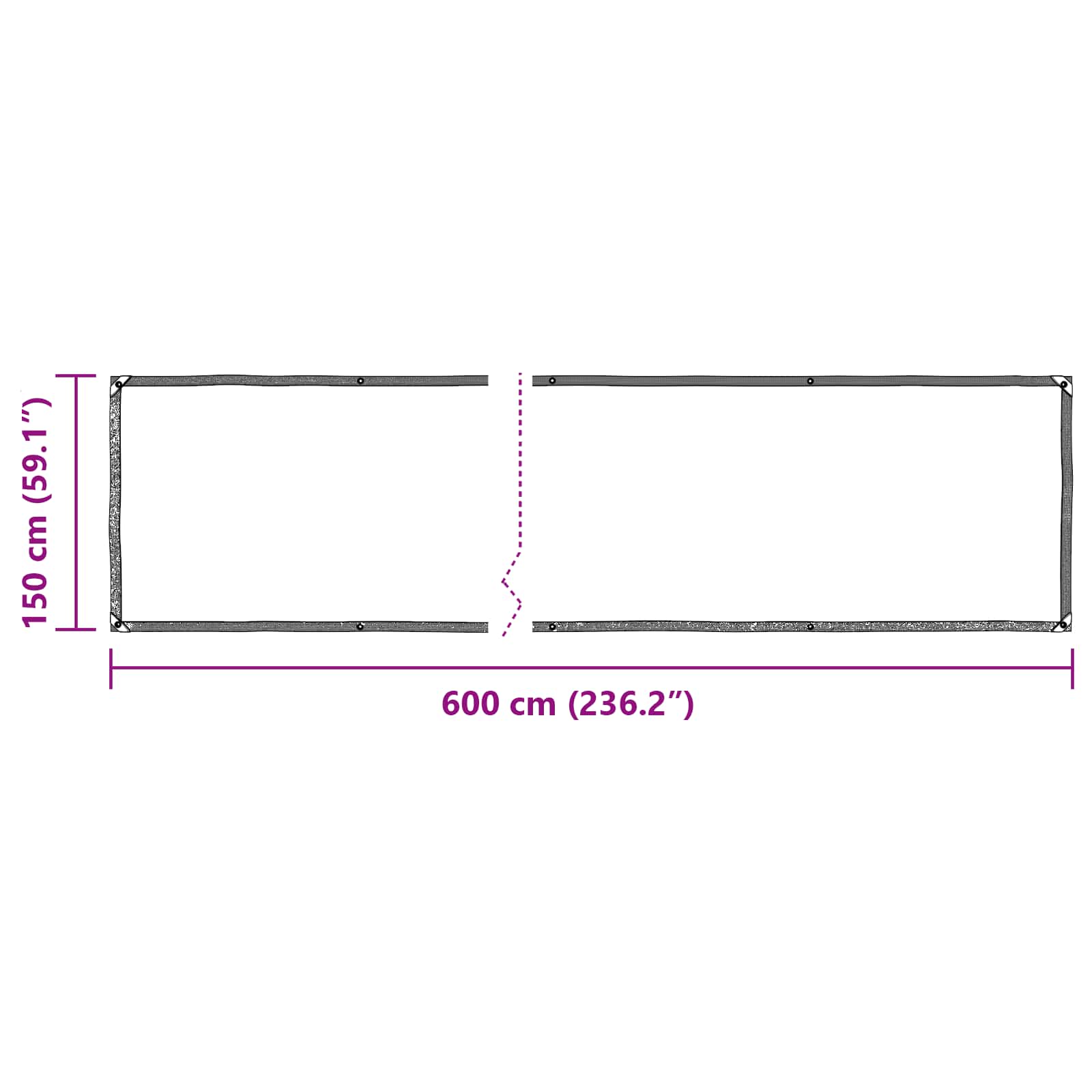 Pokrov za biljke *Transparent*an 6 x 1,5 m PE