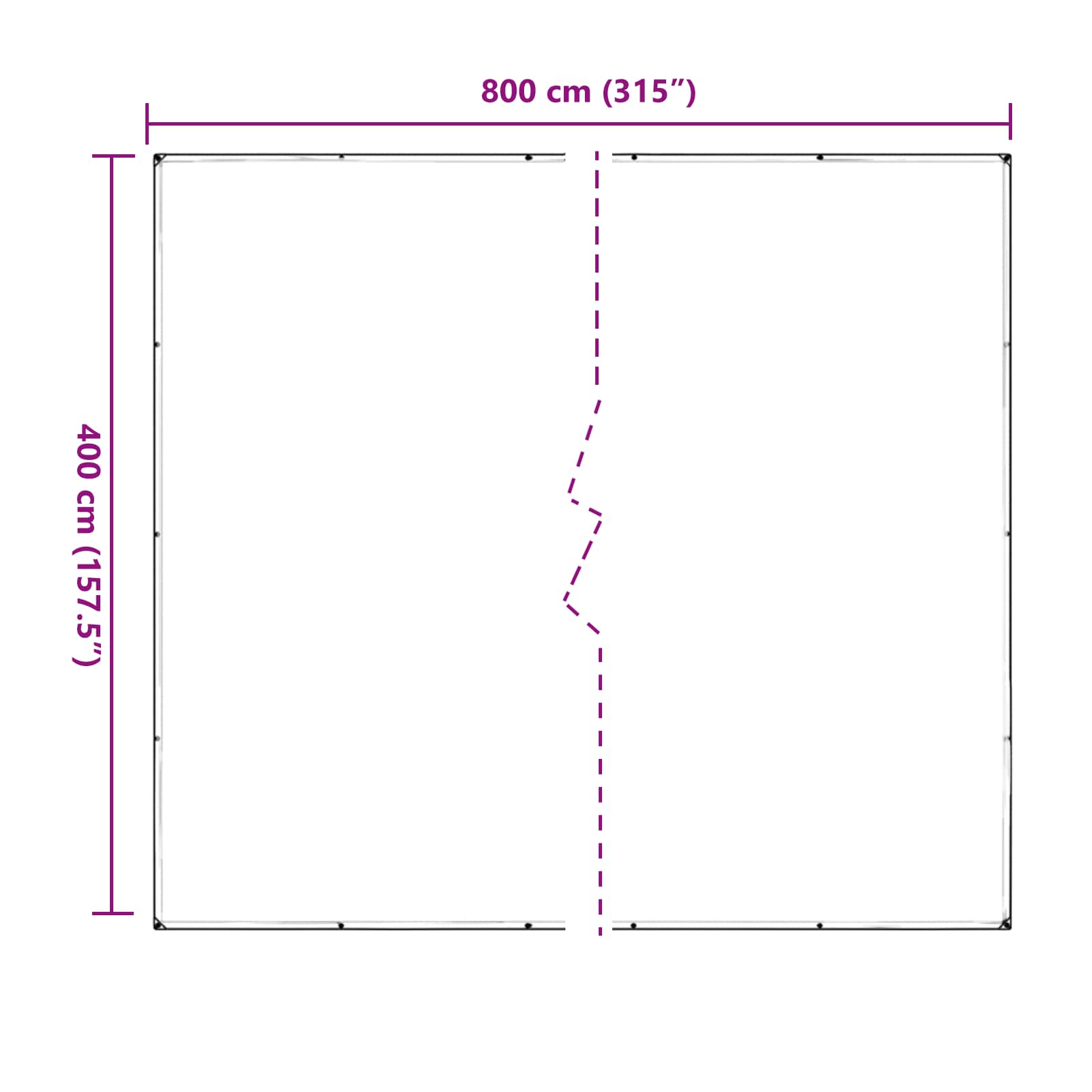 Pokrov za biljke *Transparent*an 4 x 8 m PVC