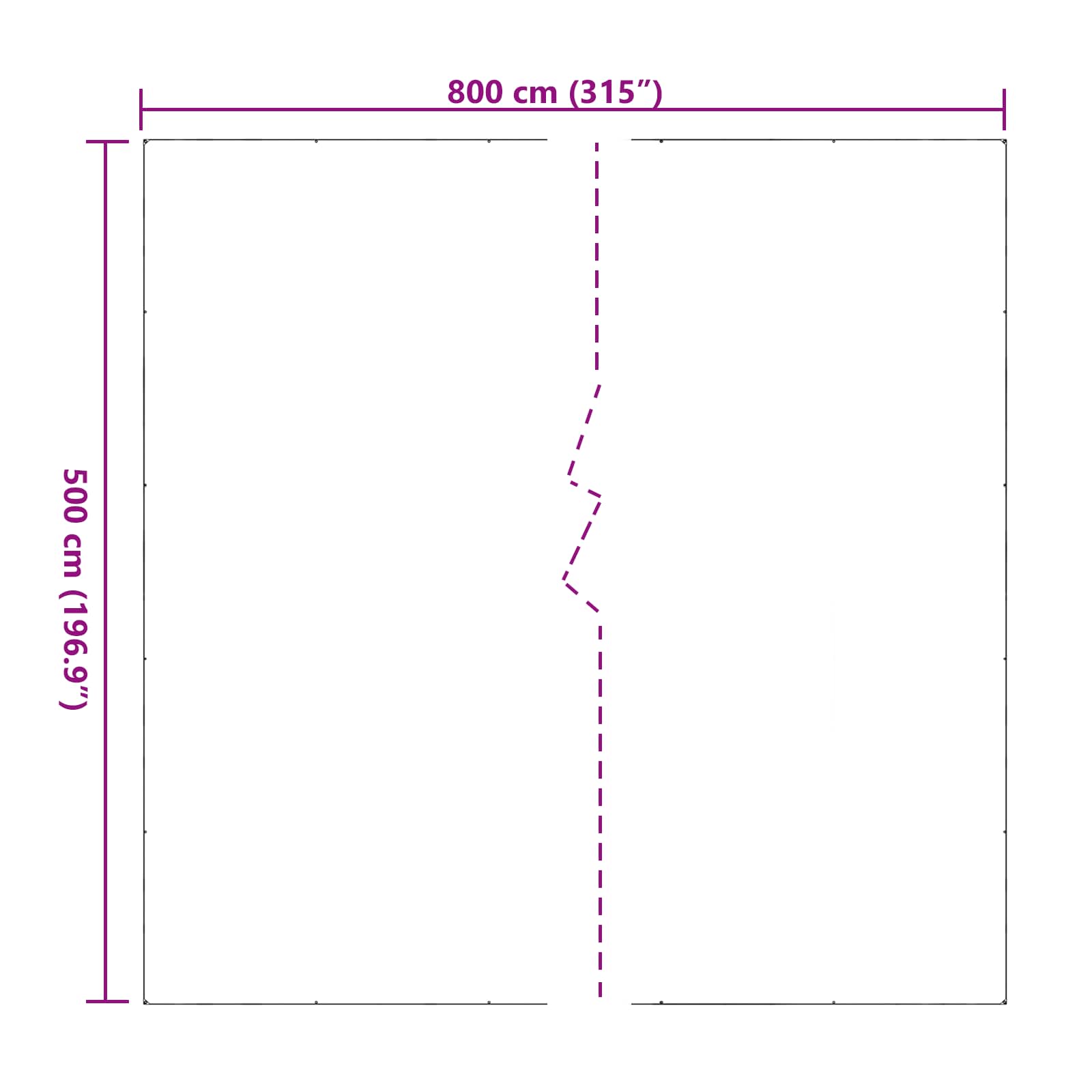 Pokrov za biljke *Transparent*an 5 x 8 m PVC