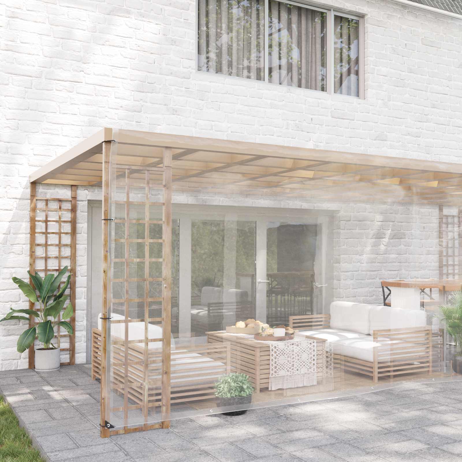Pokrov za biljke *Transparent*an 6 x 12 m PVC