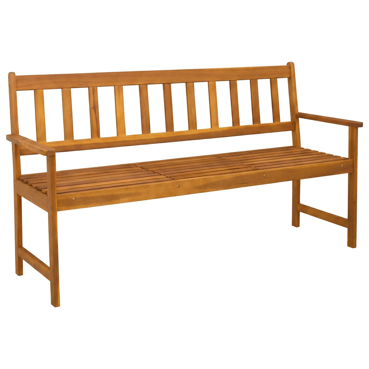 Vrtna klupa 158 x 55 x 89 cm Čvrsto drvo akacije Prirodna