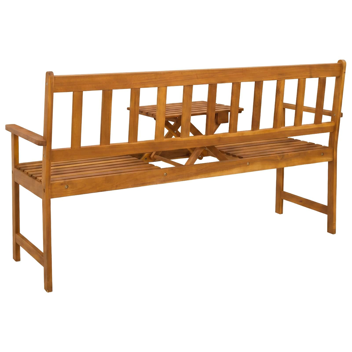 Vrtna klupa 158 x 55 x 89 cm Čvrsto drvo akacije Prirodna