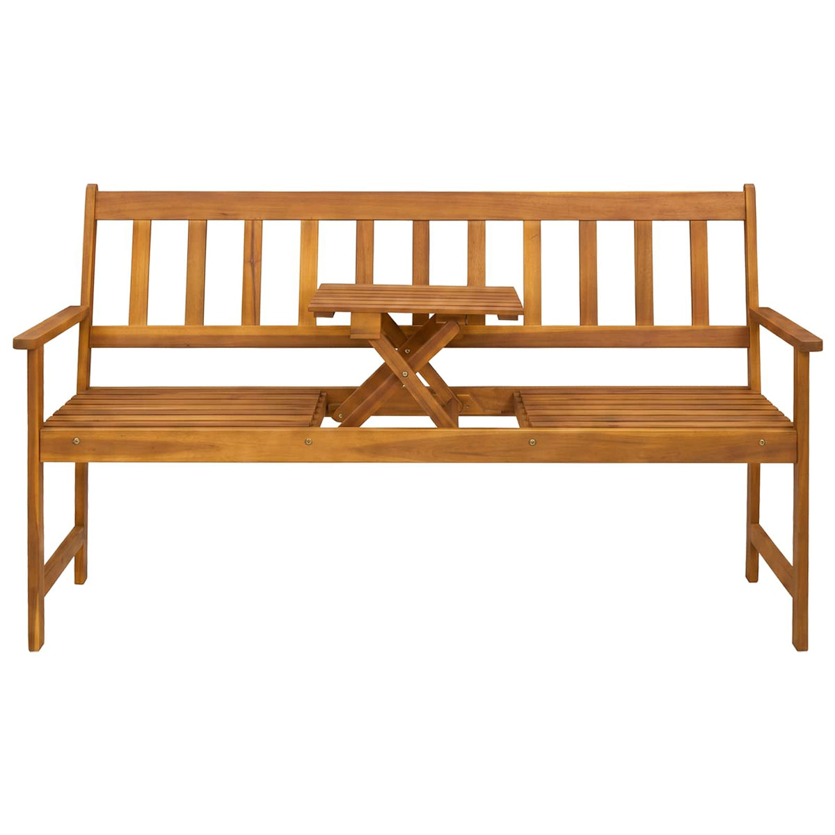 Vrtna klupa 158 x 55 x 89 cm Čvrsto drvo akacije Prirodna