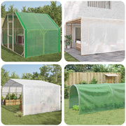 Cerada s rupama 2 kom. Zelena 4 x 6 m 260 gsm PE