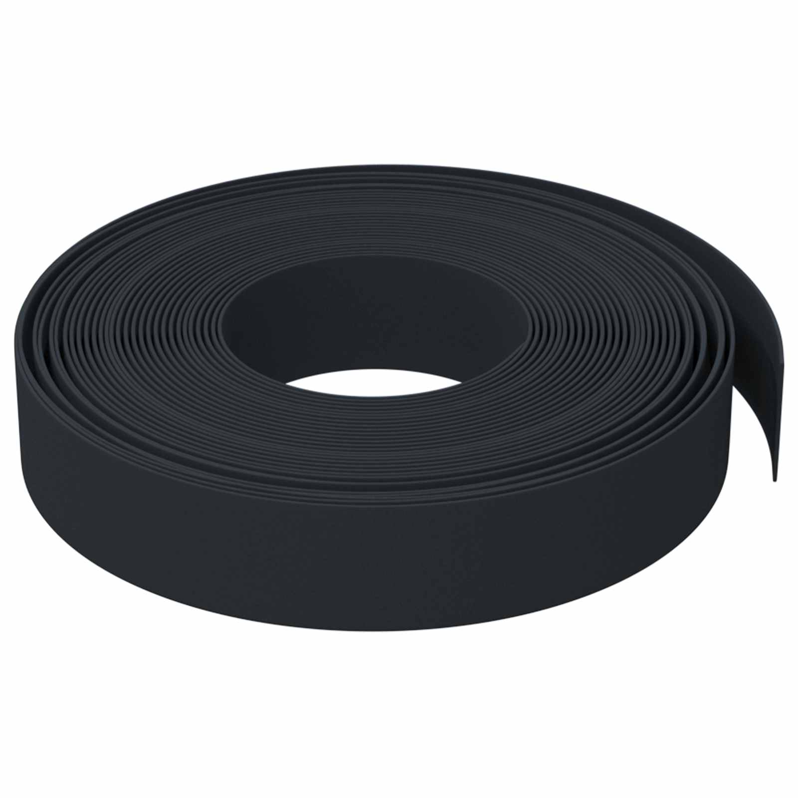 Ograda za vrt 25 m 10 cm PE Crna