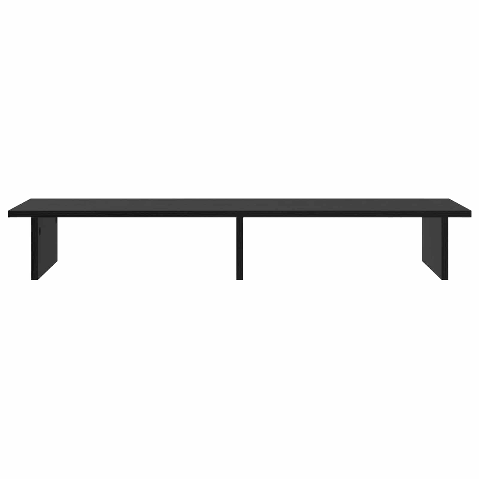 Stalak za Monitor Crni hrast 100 x 27 x 15 cm Konstruirano drvo