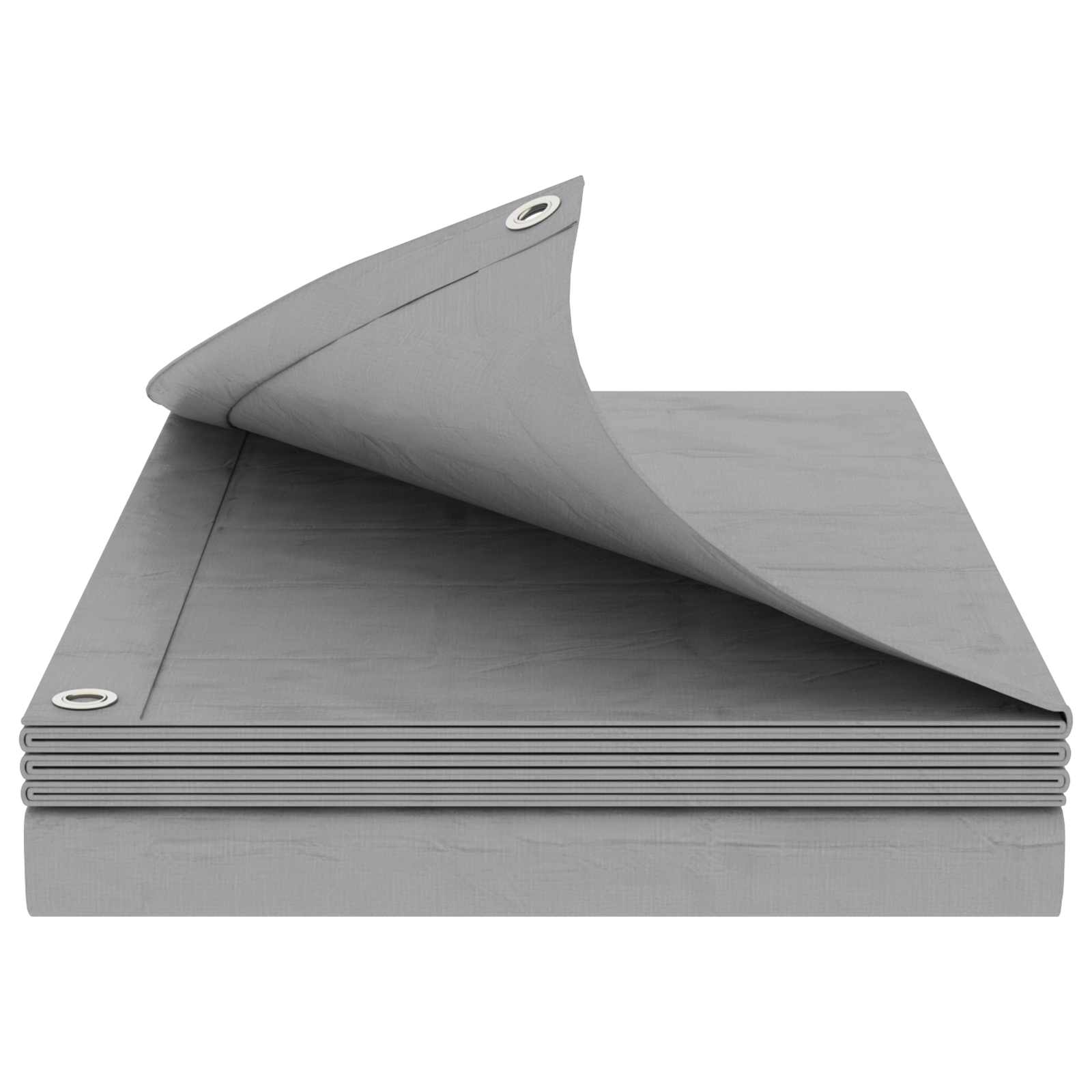 Cerada s rupama Svjetlosiva 8 x 12 m 90 gsm PE