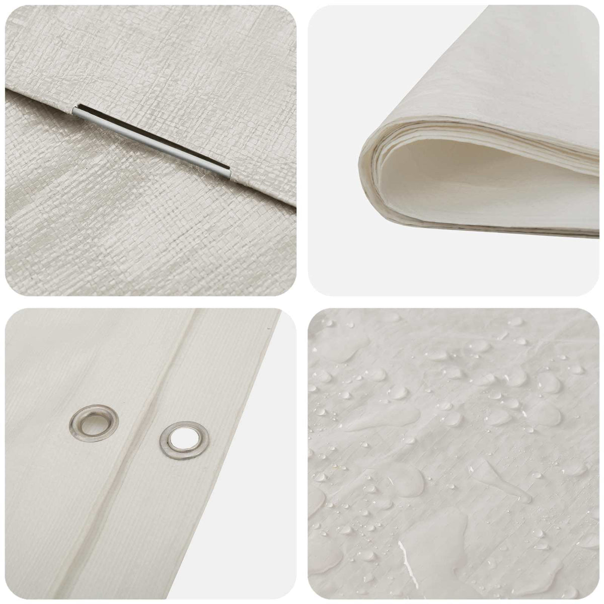 Cerada s rupama Bijela 2 x 3 m 90 gsm PE
