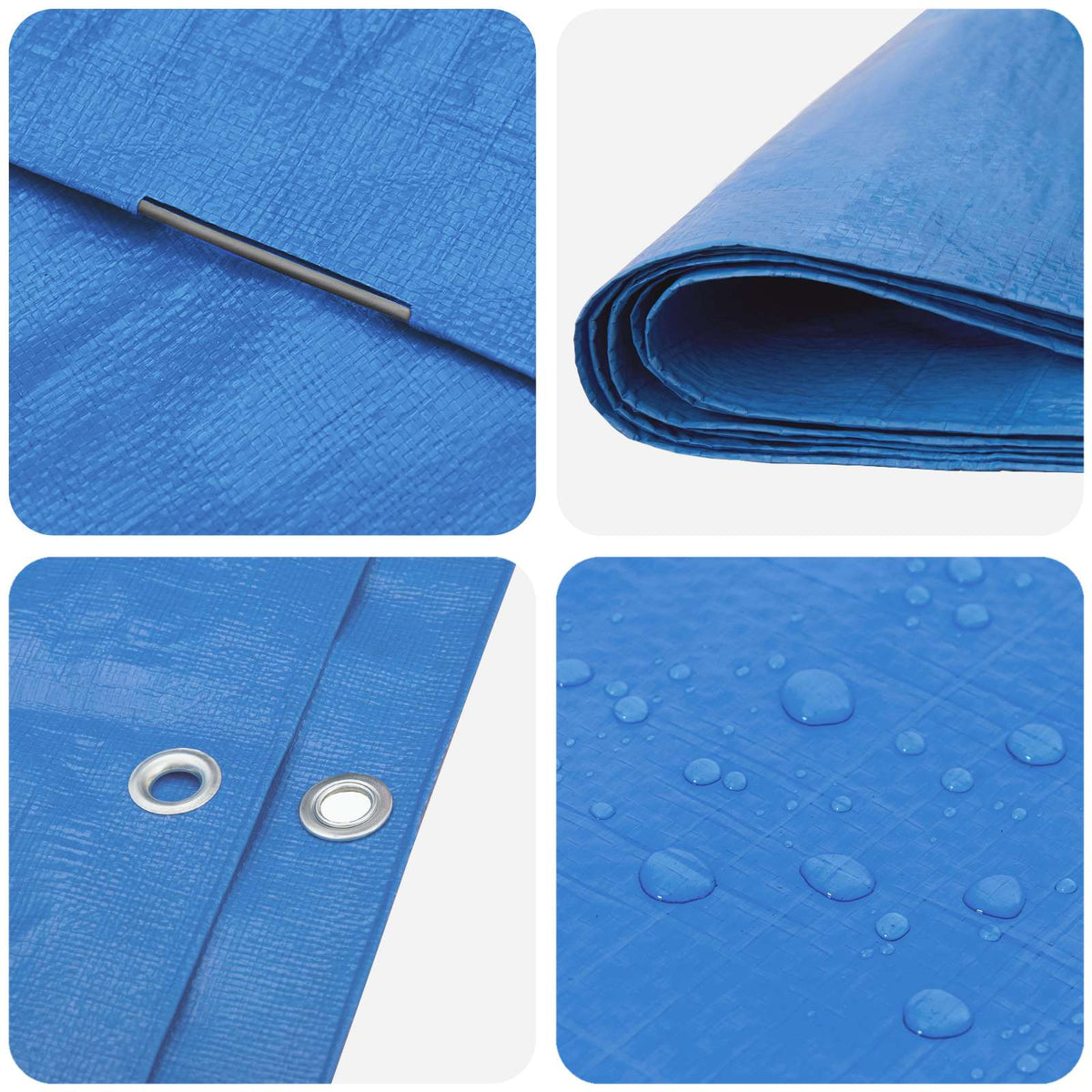 Cerada s rupama Plava 3 x 4 m 90 gsm PE