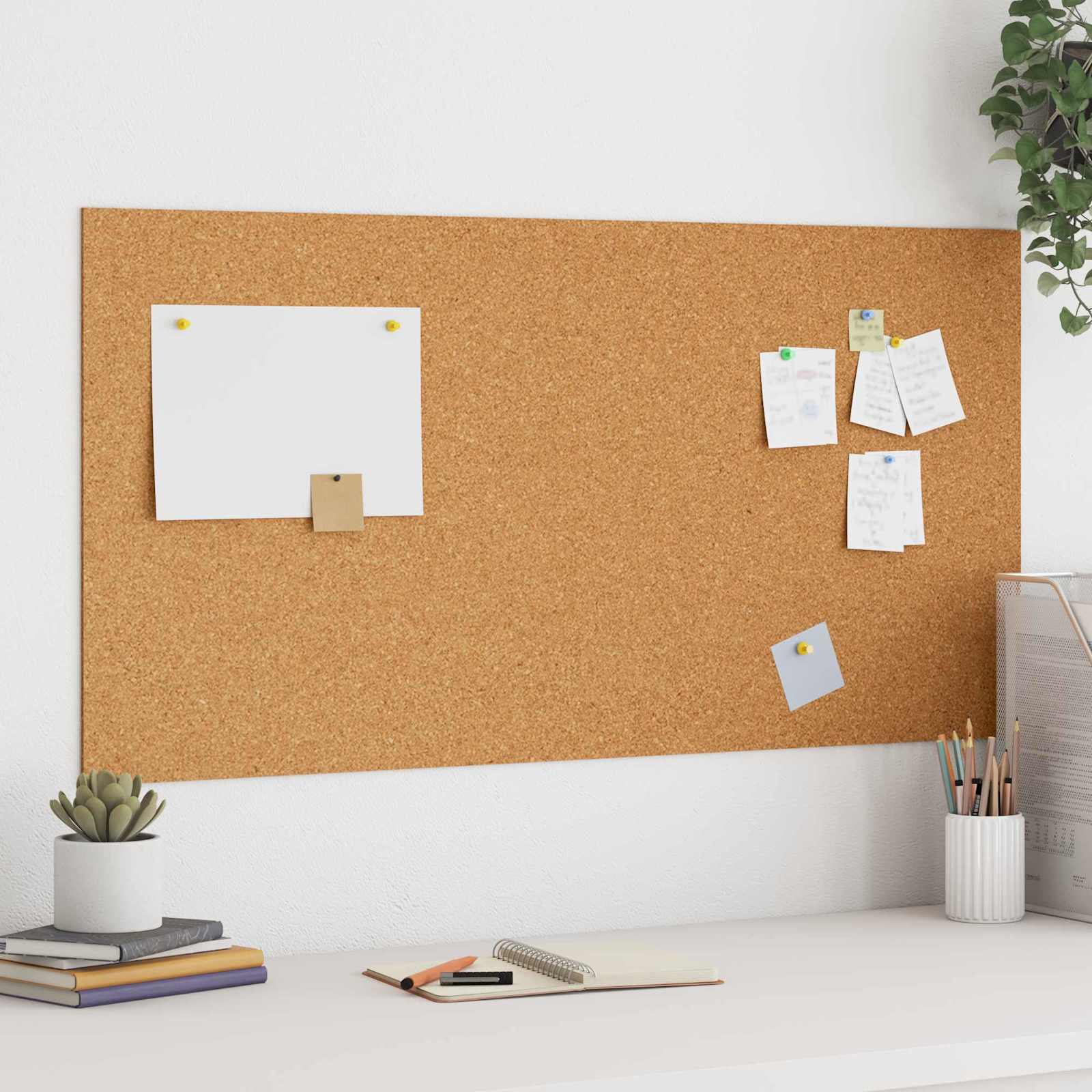 Plutena Ploča 6 pcs Smeđa 100 x 50 cm Pluta