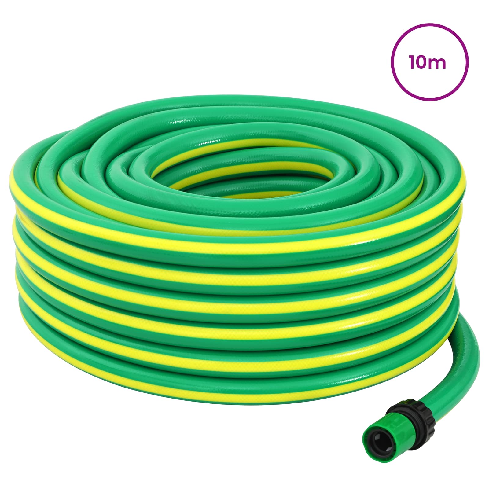 Vrtno crijevo 5-slojno Zelena i žuta 3 / 4" 10 m PVC