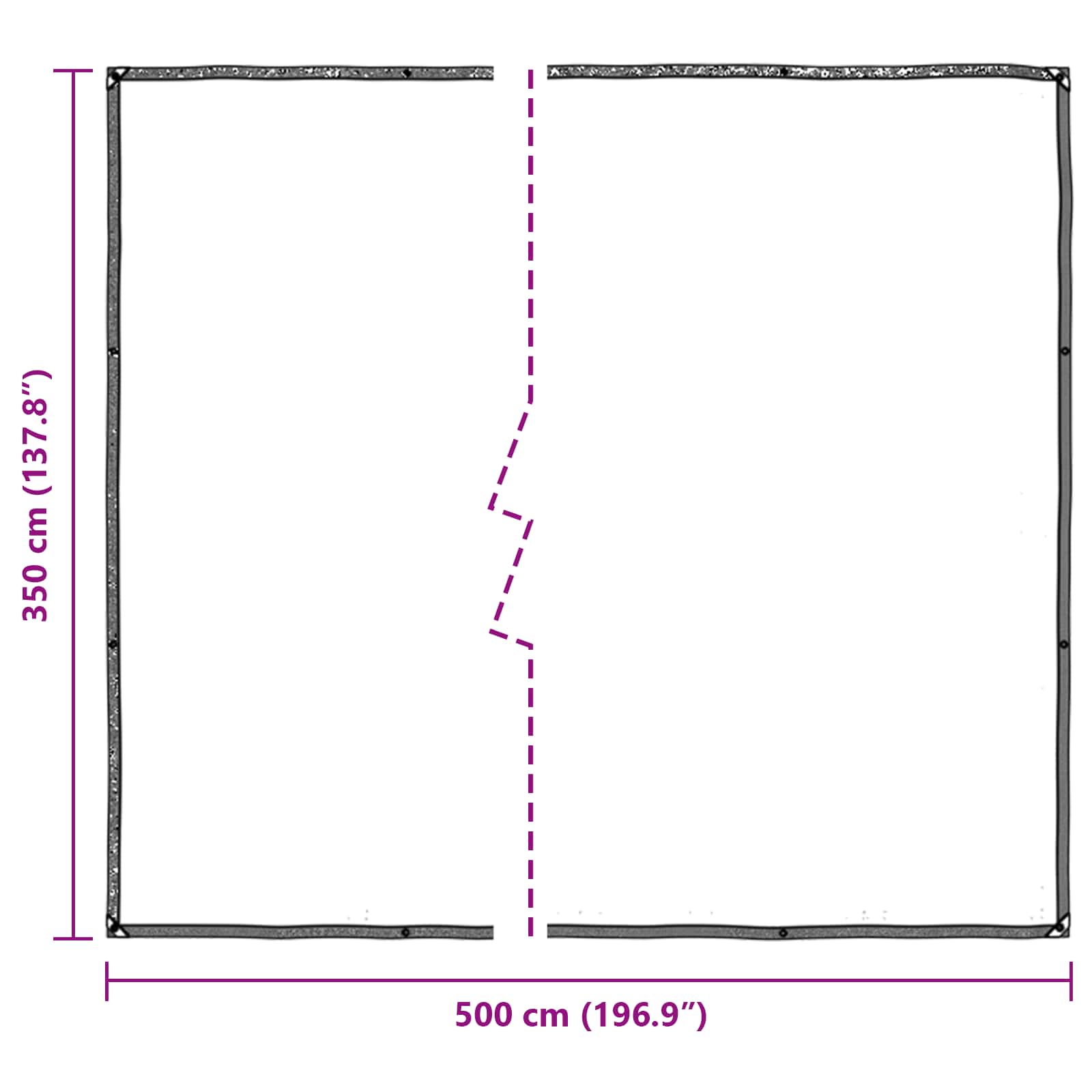 Tarpaulin *Transparent*an 5 × 3,5 m PE