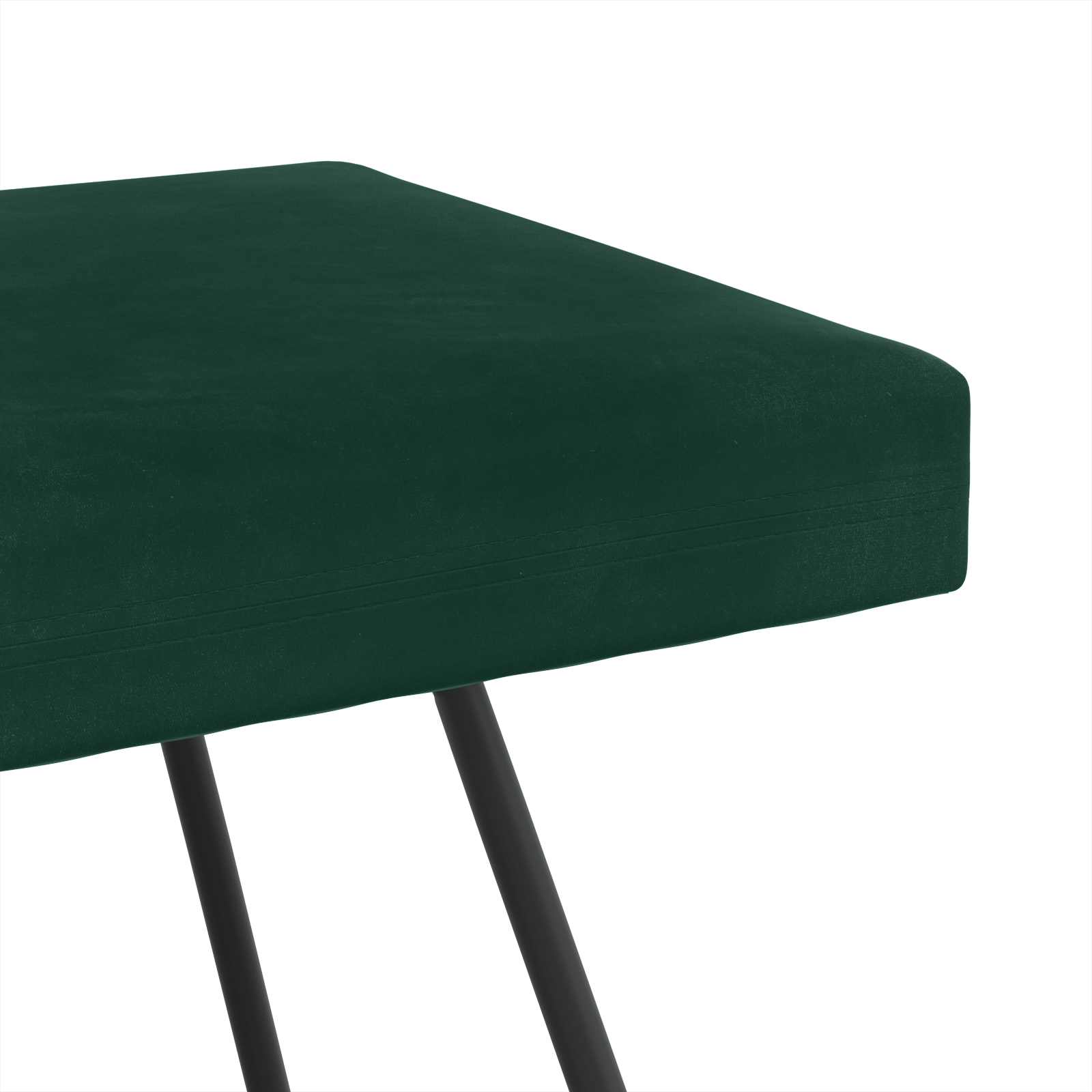 klupa Tamnozelena 80 x 40 x 45 cm Baršun