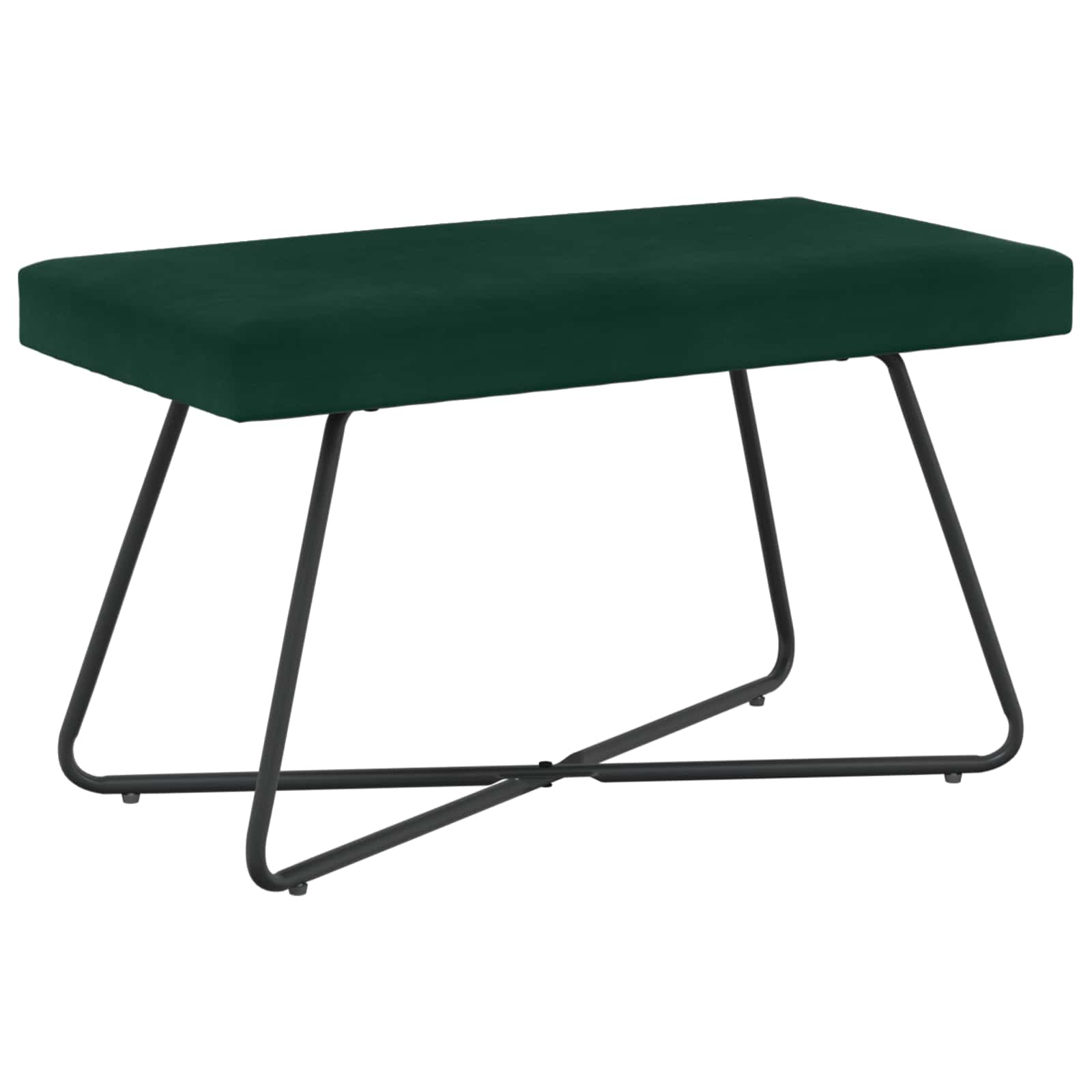 klupa Tamnozelena 80 x 40 x 45 cm Baršun