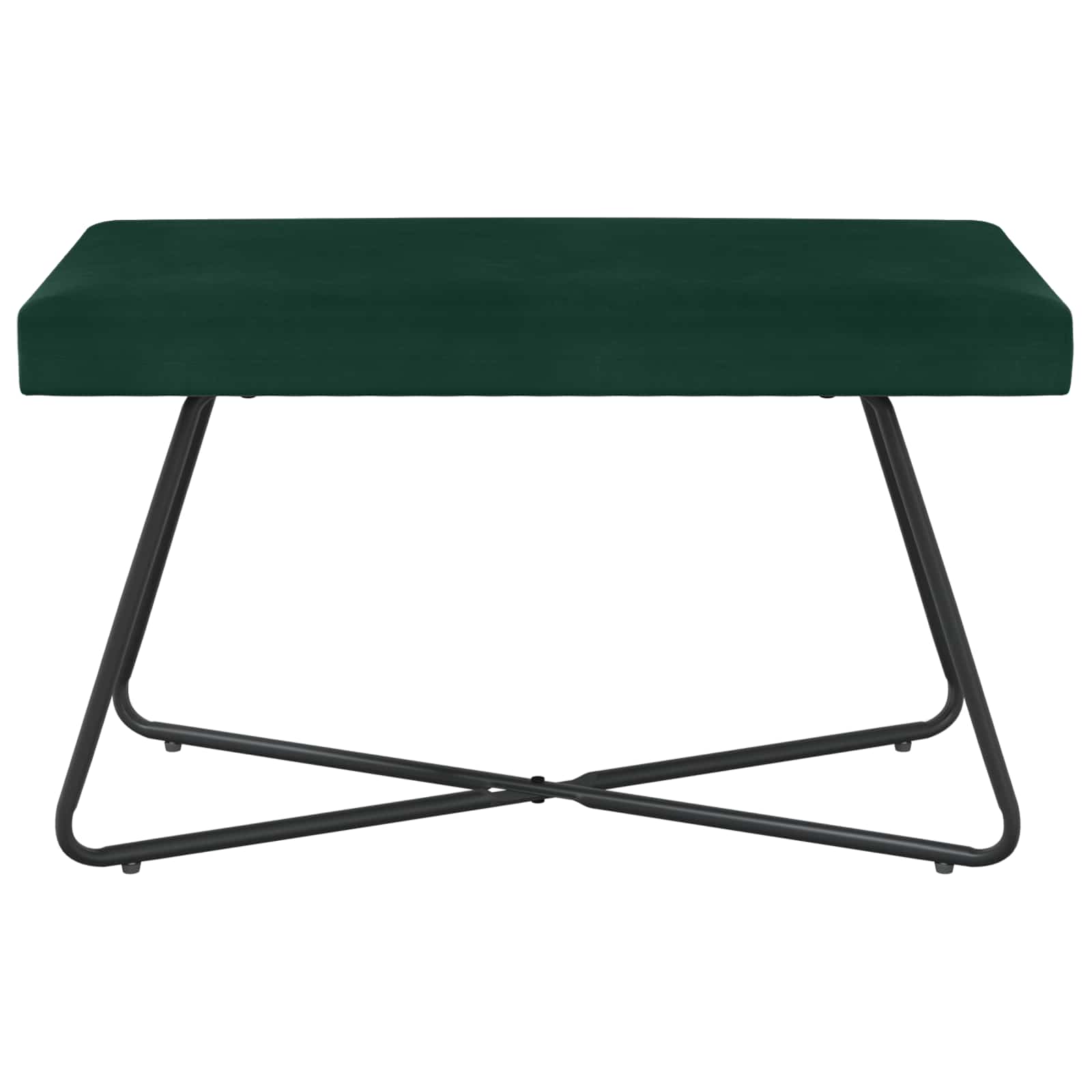 klupa Tamnozelena 80 x 40 x 45 cm Baršun