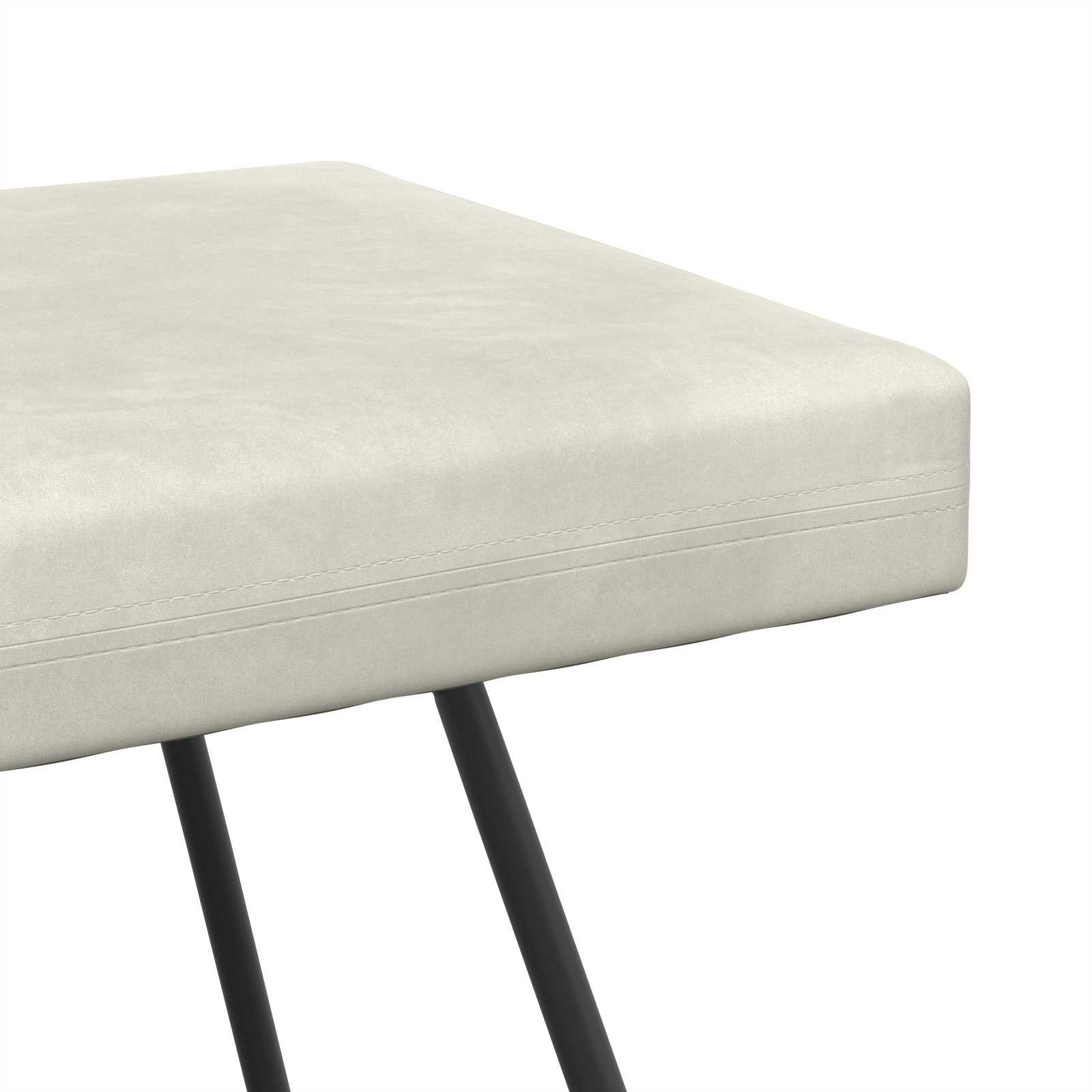 klupa Krem 80 x 40 x 45 cm Baršun