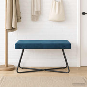 klupa Plava 80 x 40 x 45 cm Baršun