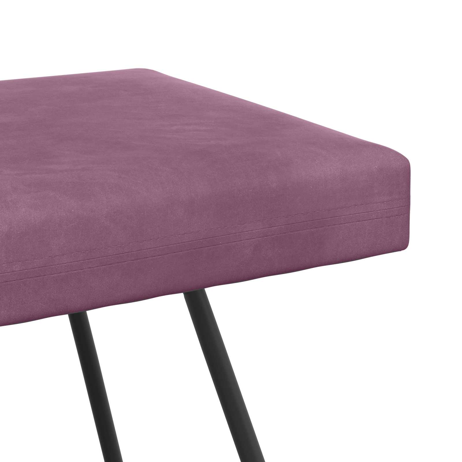 klupa Ljubičasta 80 x 40 x 45 cm Baršun