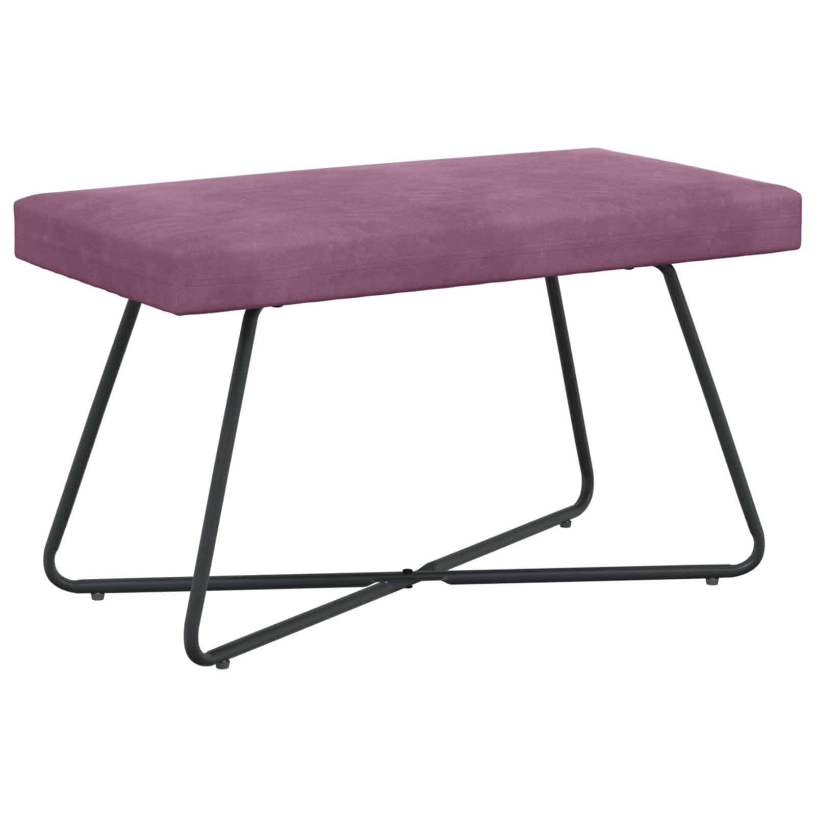klupa Ljubičasta 80 x 40 x 45 cm Baršun