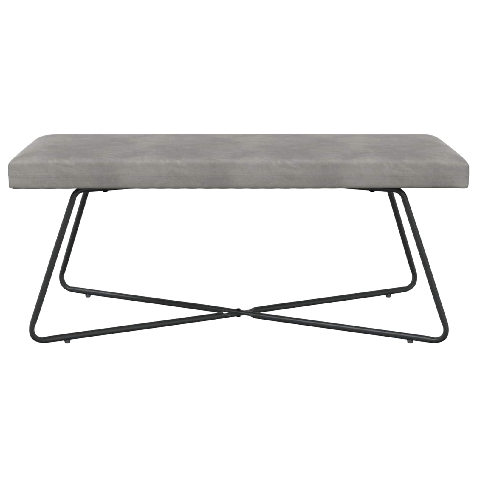 klupa Svjetlosiva 110 x 40 x 45 cm Baršun