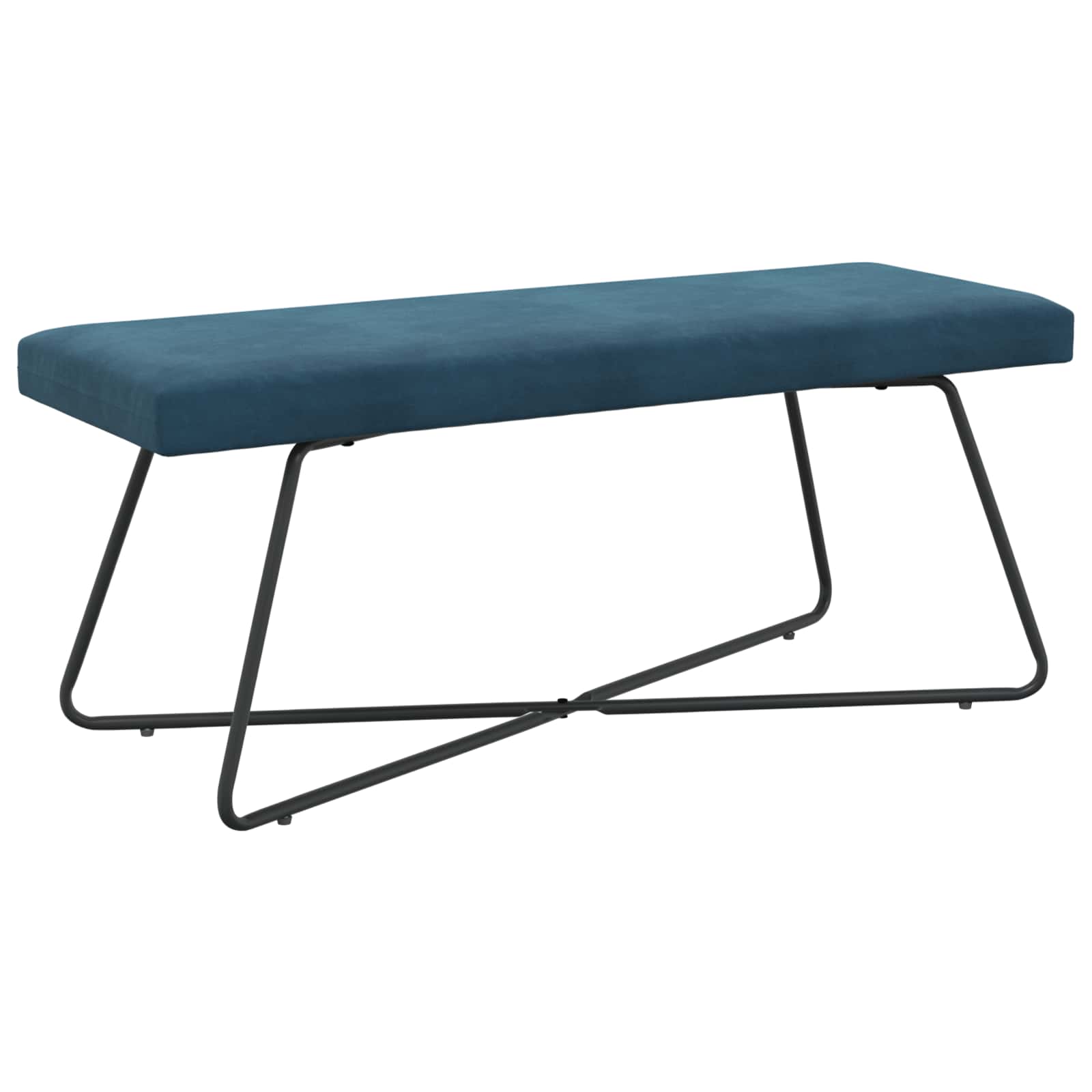 klupa Plava 110 x 40 x 45 cm Baršun
