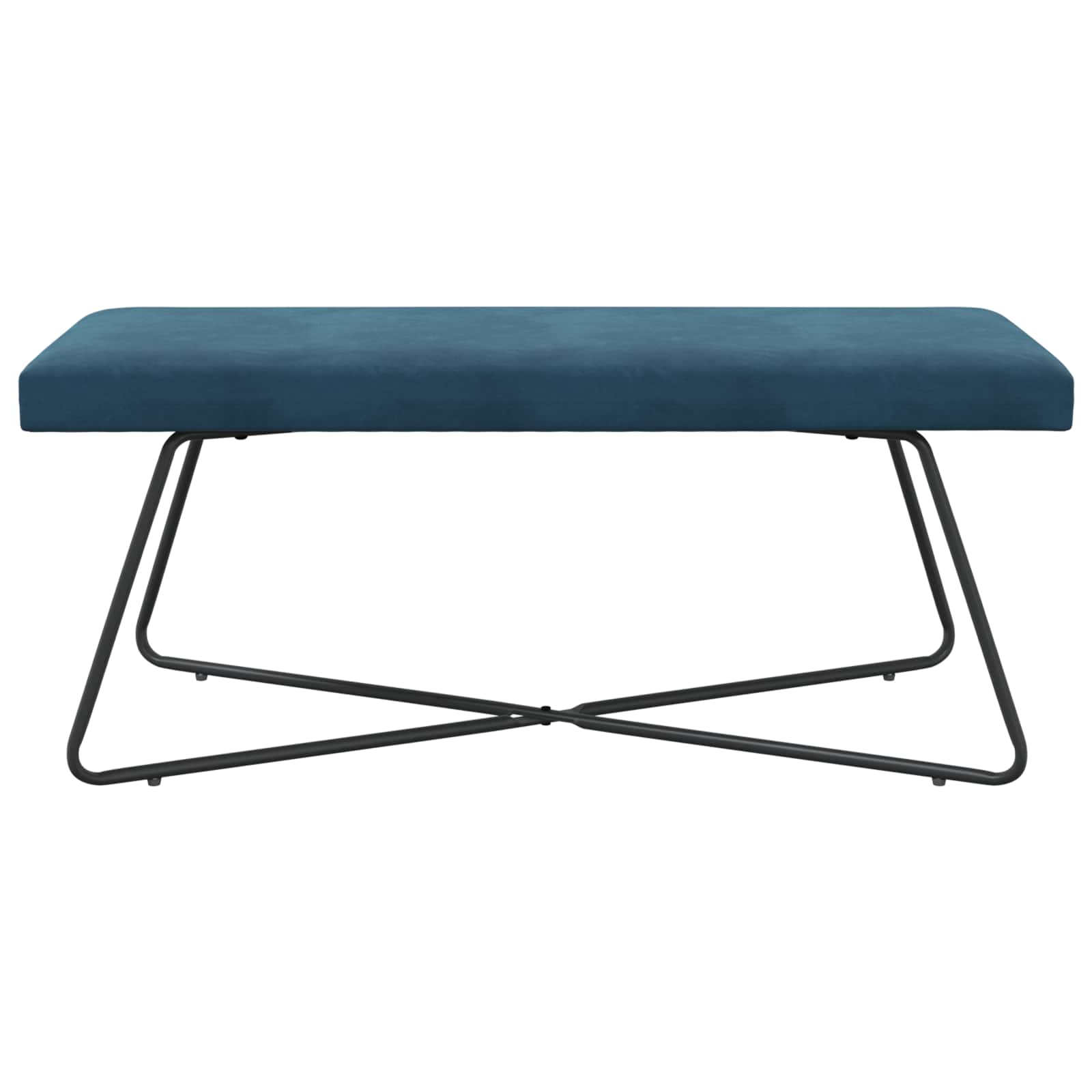 klupa Plava 110 x 40 x 45 cm Baršun
