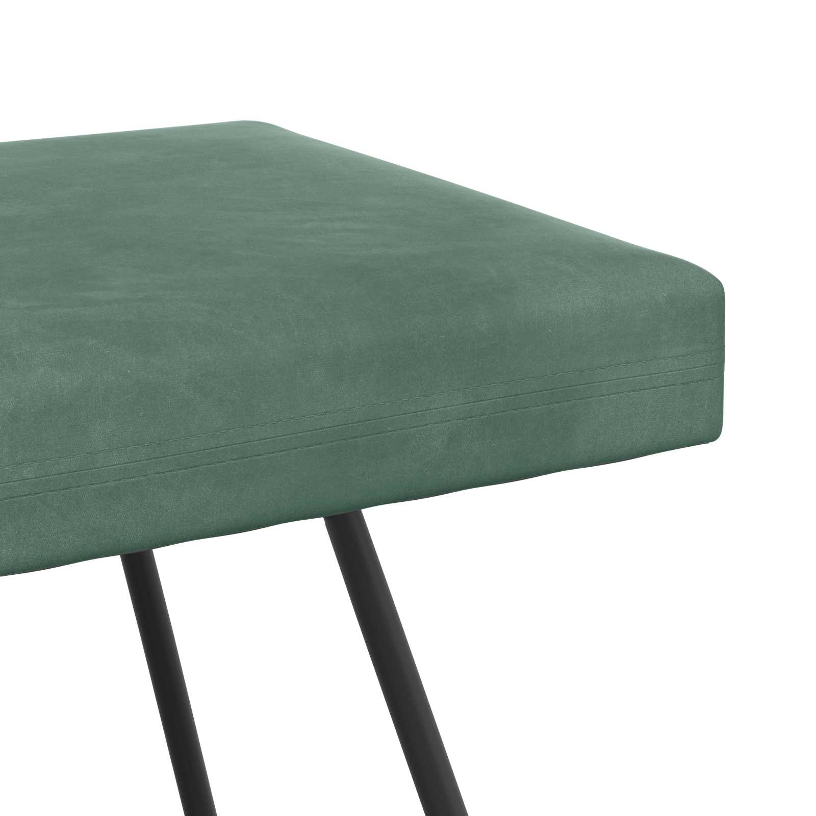 klupa Morska zelena 110 x 40 x 45 cm Baršun