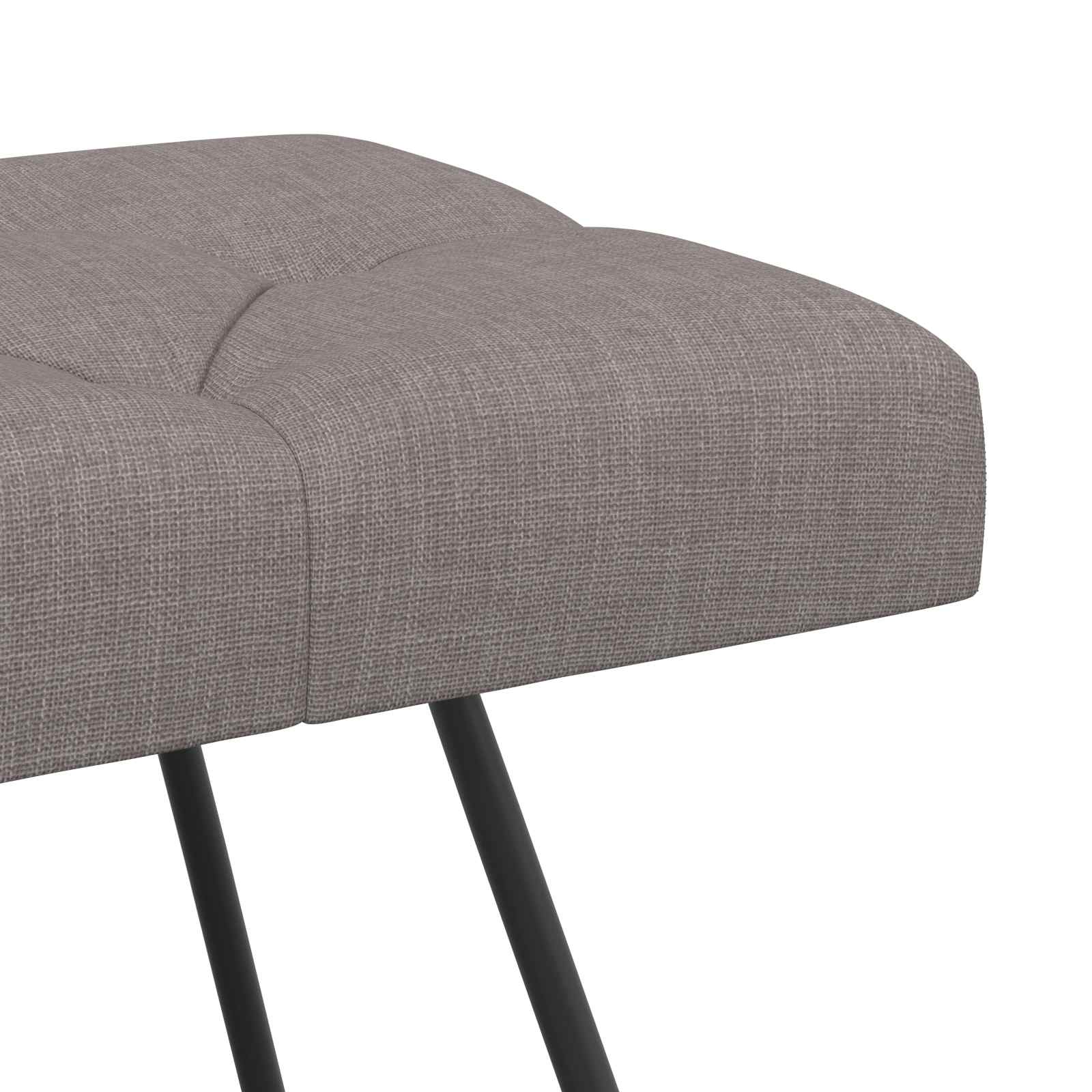 Klupa s gumbastim tkanjem Sivosmeđa 80 x 40 x 46 cm Tkanina