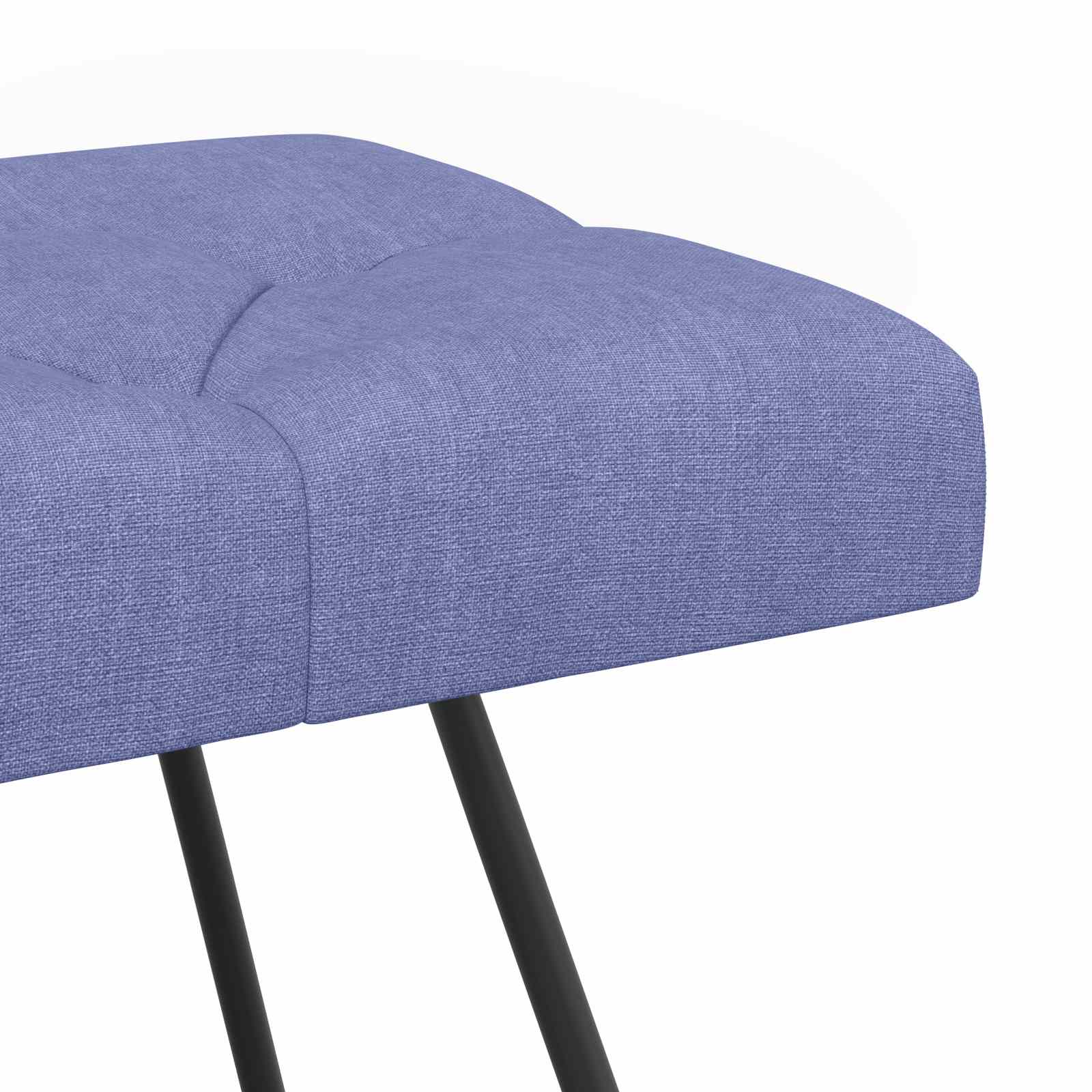 Klupa s gumbastim tkanjem Traper plava 110 x 40 x 46 cm Tkanina